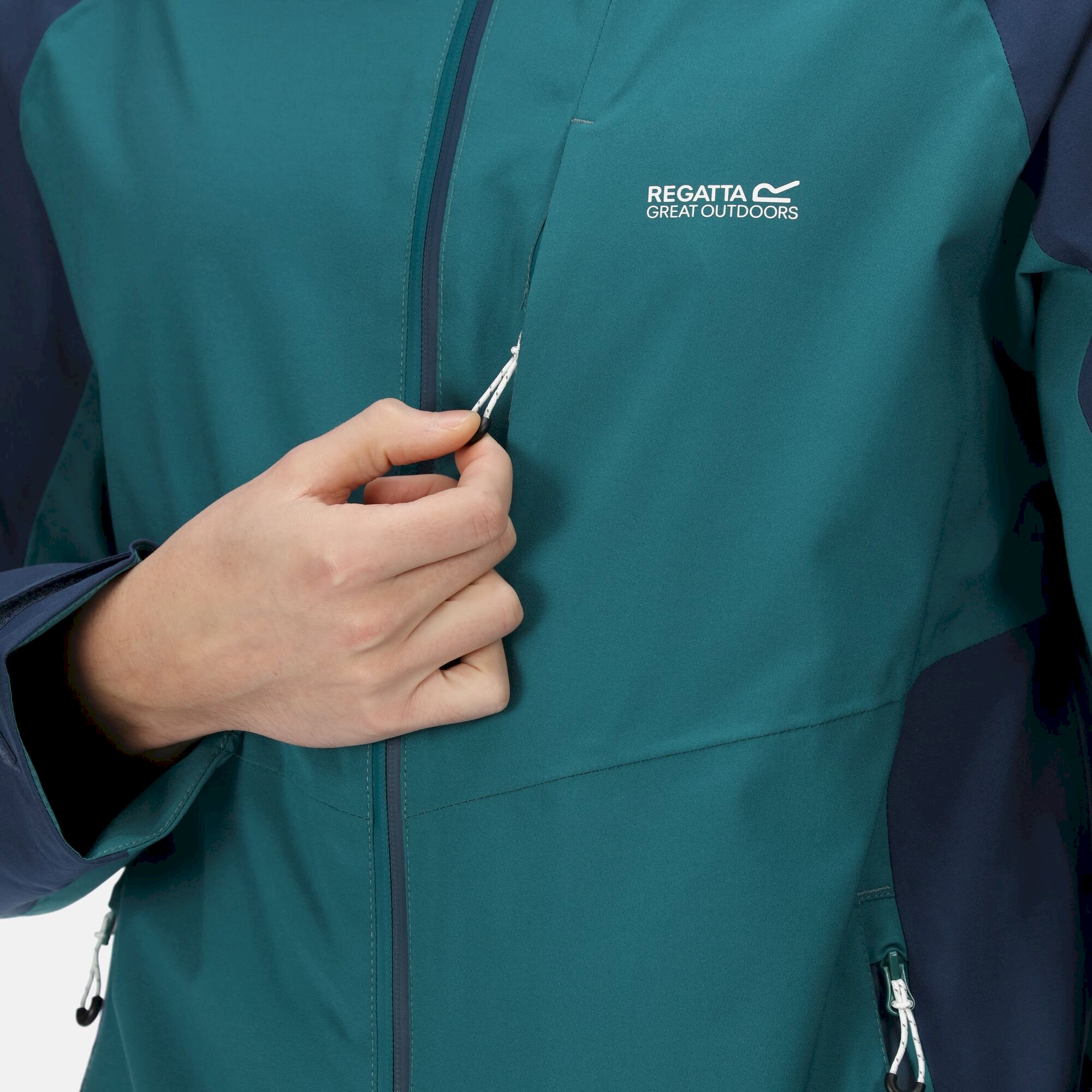 Men's Britedale Waterproof Jacket | Pacific Green Admiral Blue