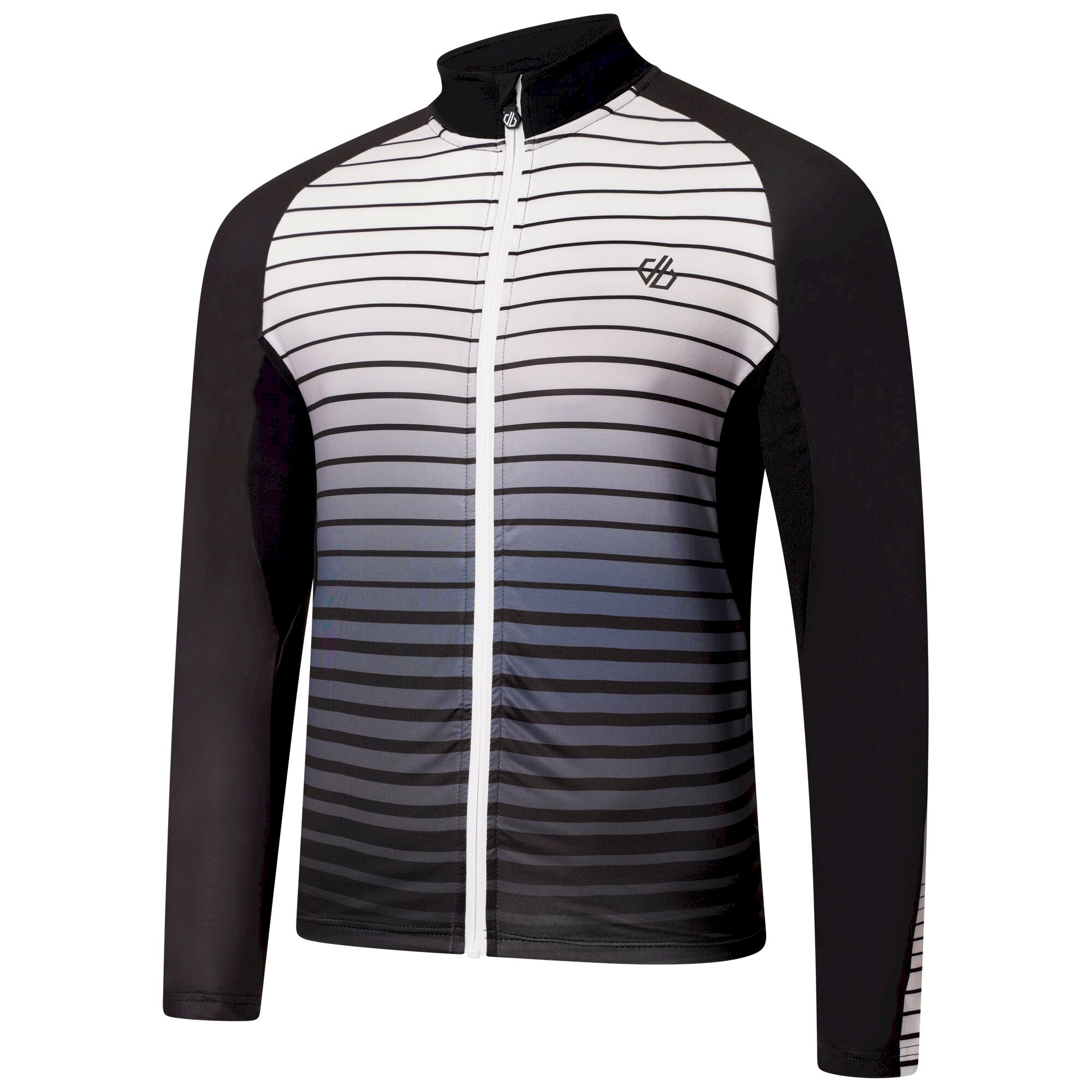 Dare 2b - Men's AEP Virtuous Long Sleeved Cycling Jersey | Black Underlined Print
