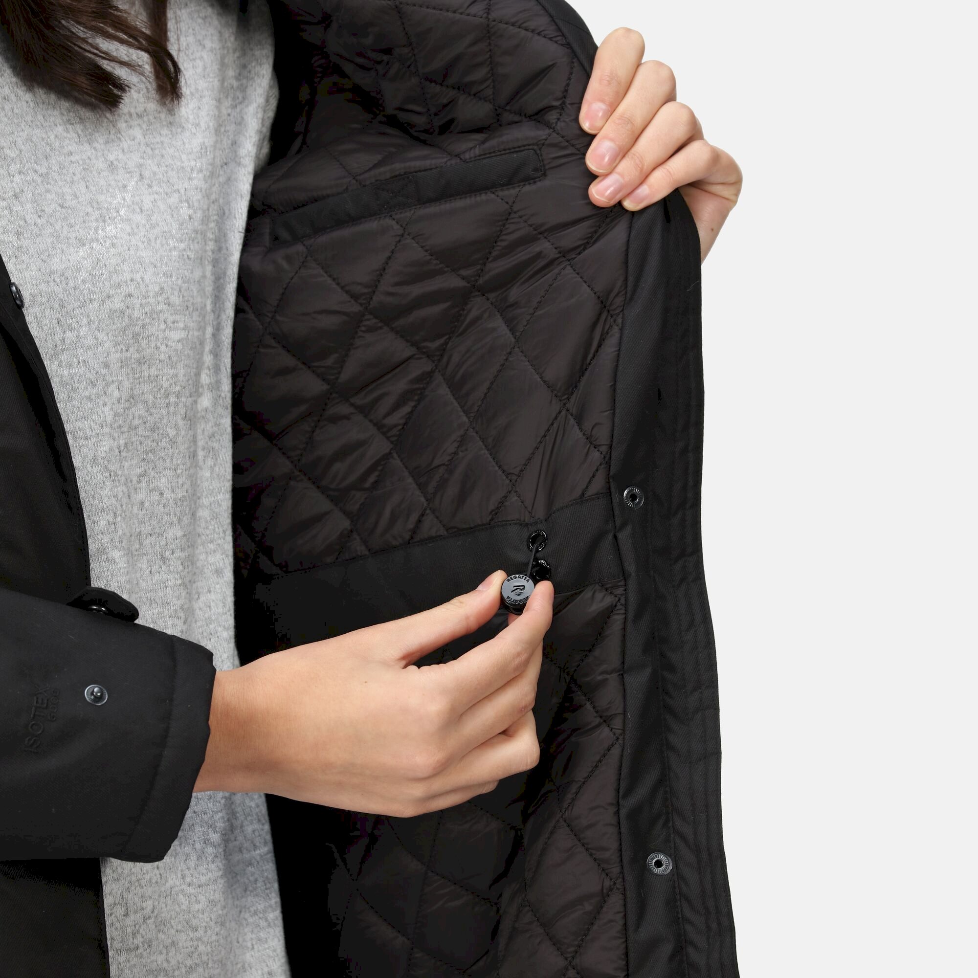 Women's Renata Fur Collar Parka | Black