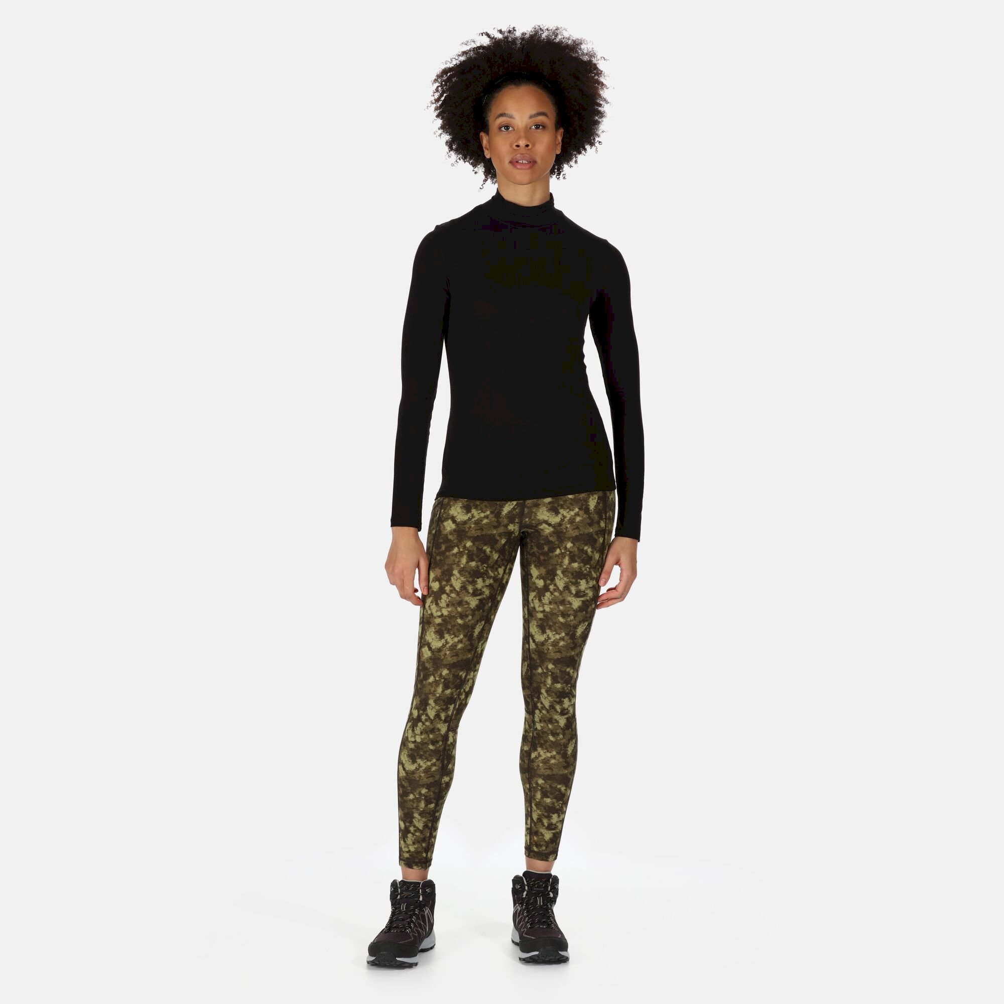 Women's Holeen II Leggings | Dark Khaki Distress Print