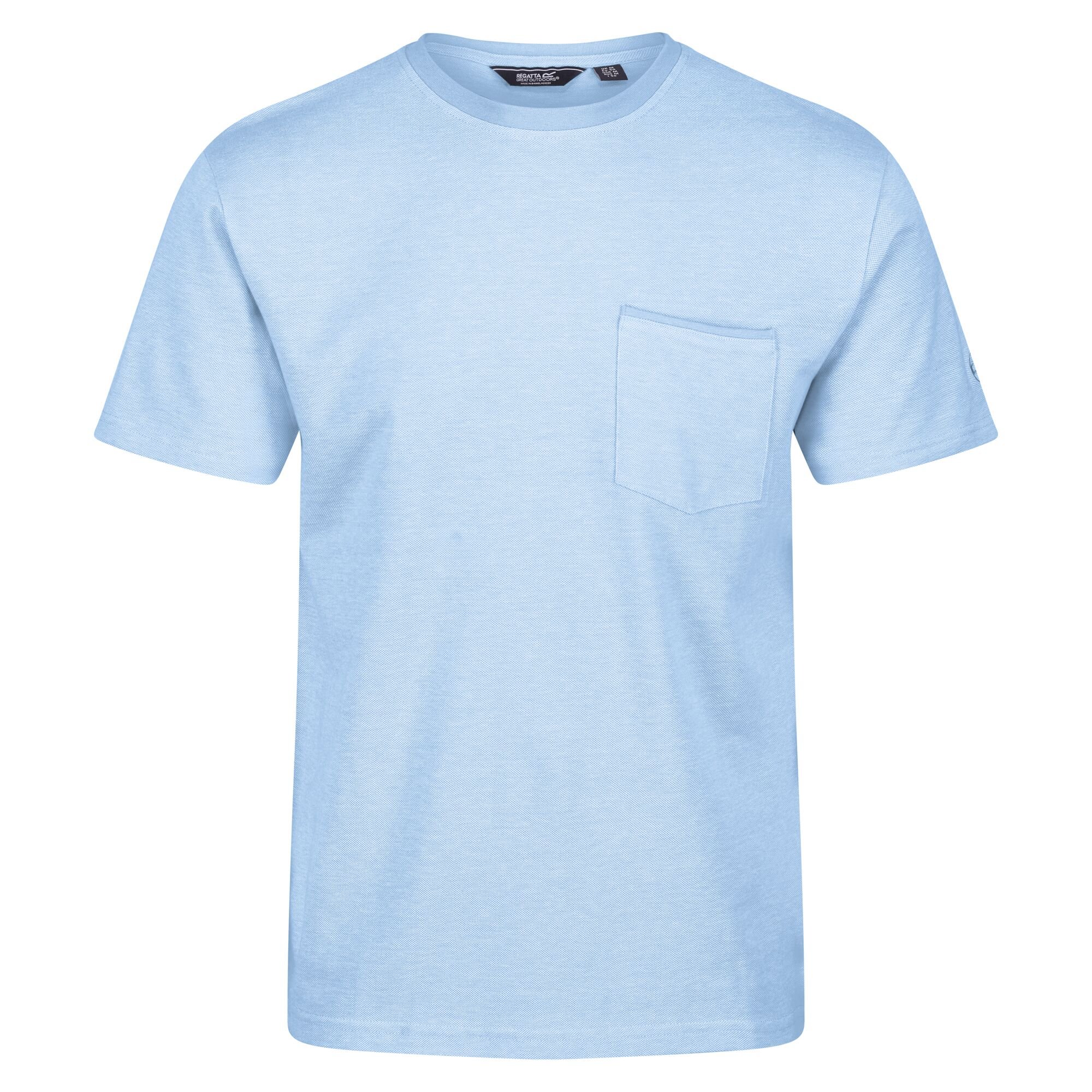 Men's Caelum T-Shirt | Powder Blue Birdseye Pique