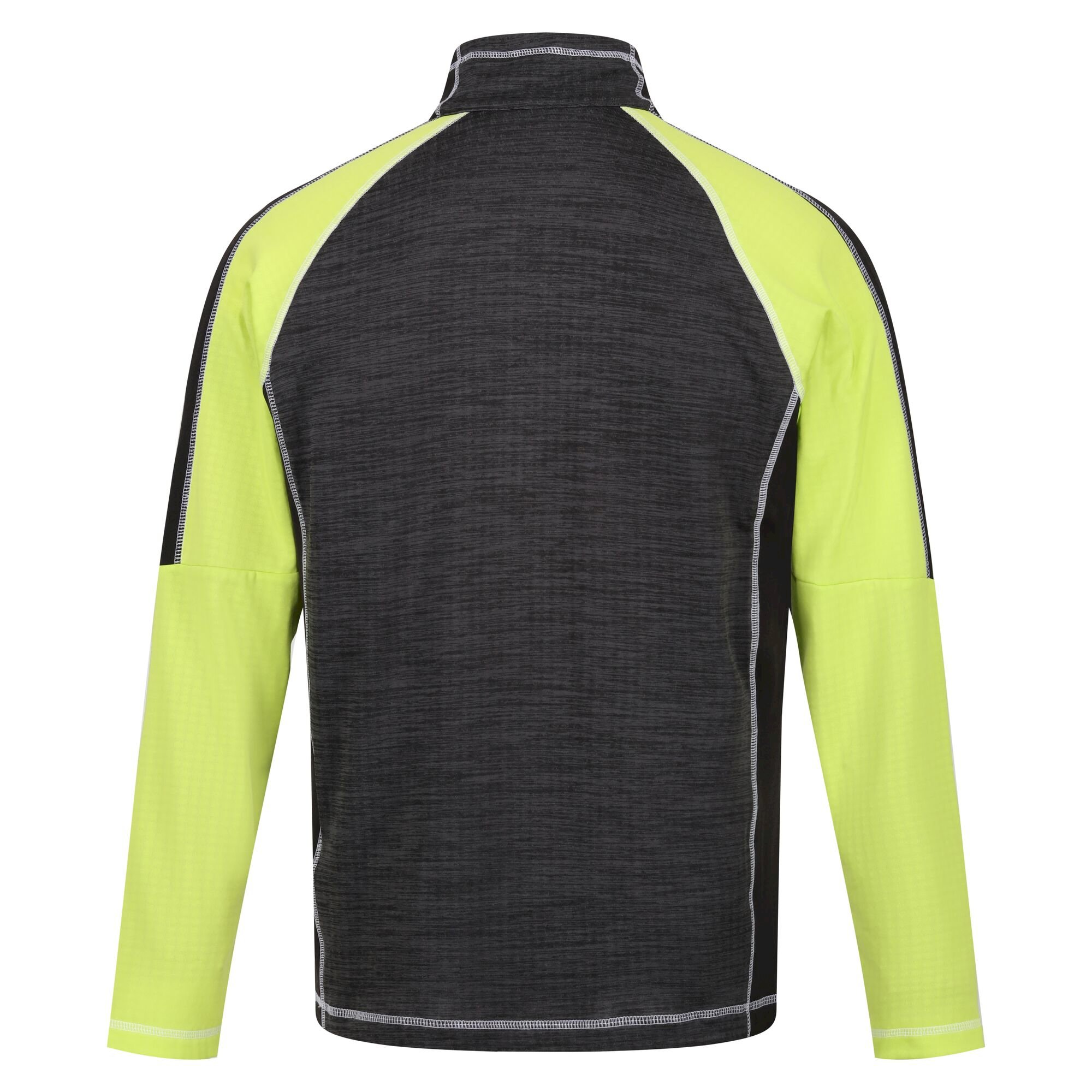 Men's Hepley Half Zip Lightweight Fleece | Dark Grey Black Bright Kiwi