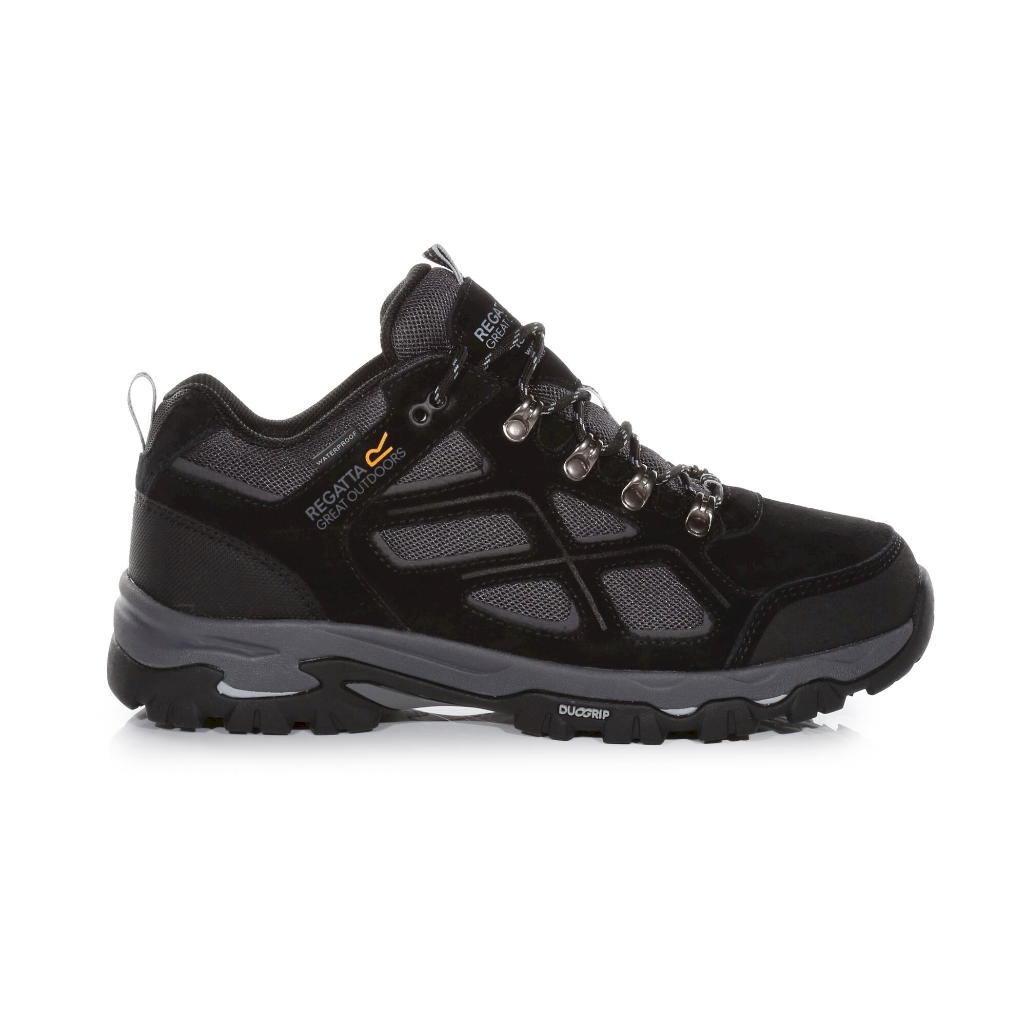 Men's Tebay Waterproof Low Walking Shoes | Black Granite