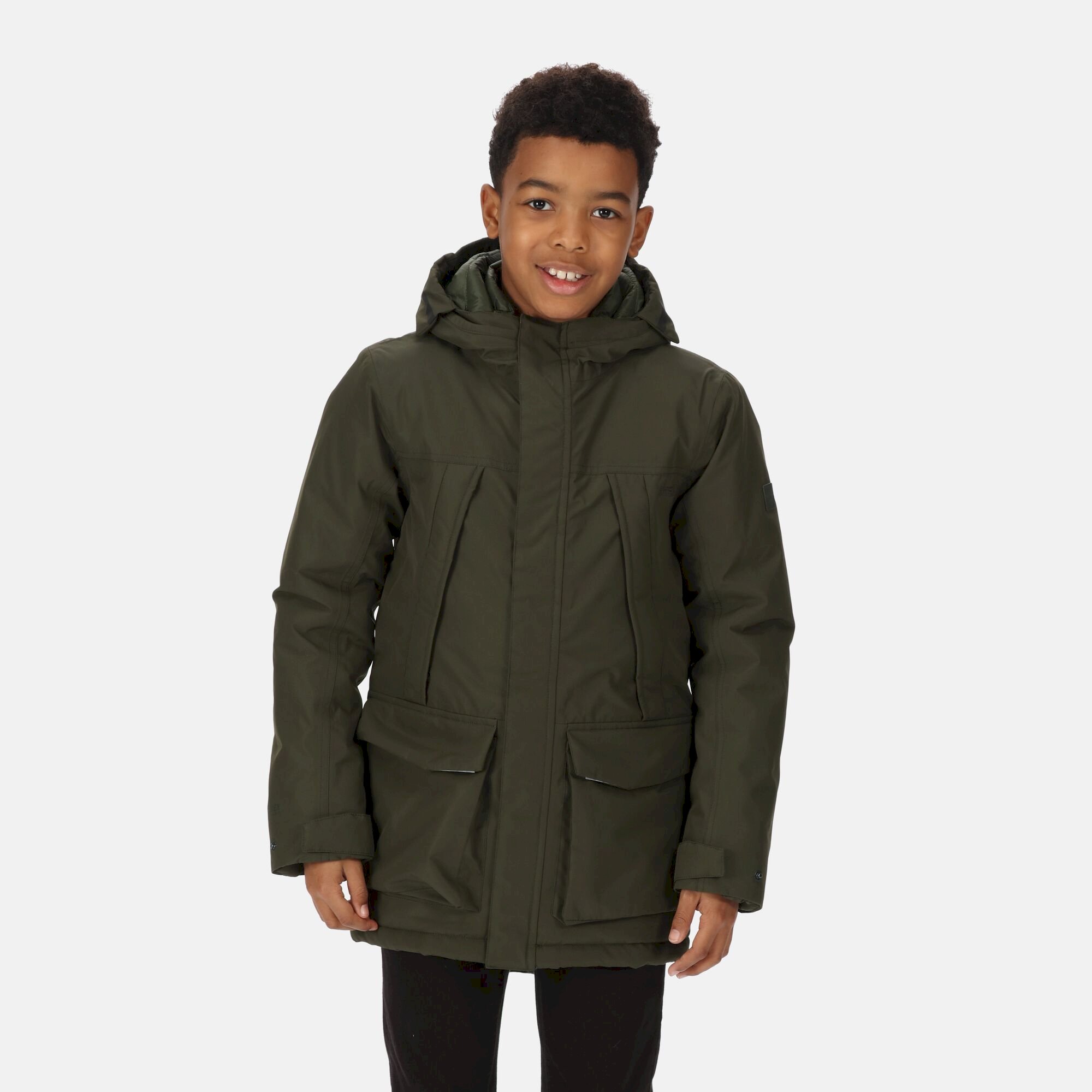 Kids' Paddrick Waterproof Parka Jacket | Dark Khaki