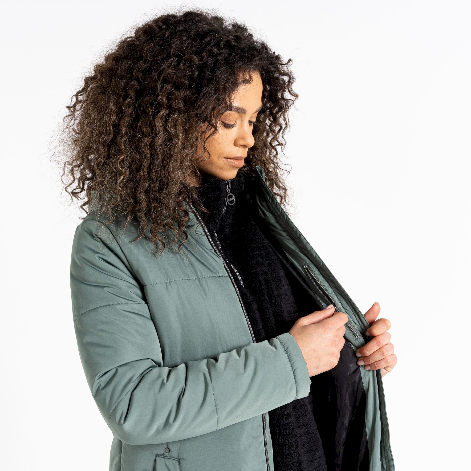 Dare 2b - Women's Reputable Full Length Padded Jacket | Duck Green