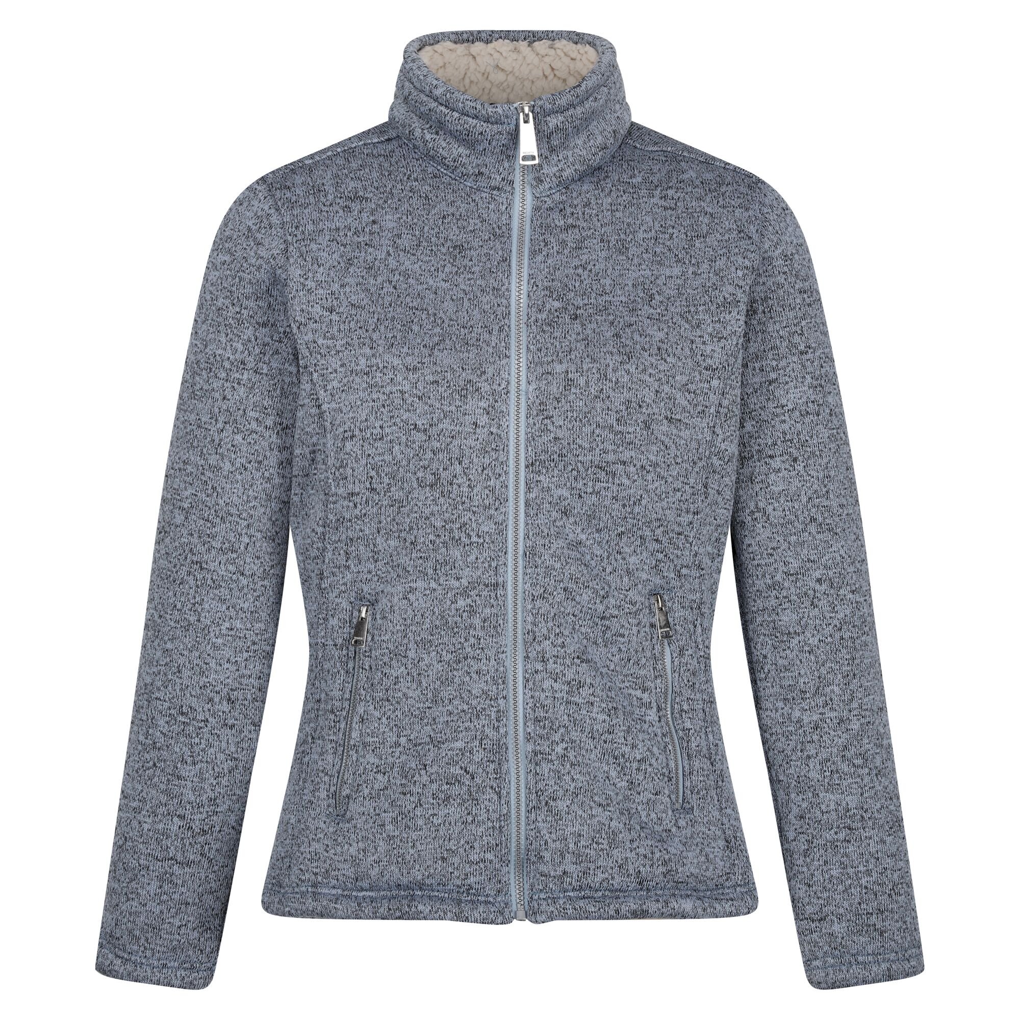 Women's Razia II Full Zip Bonded Fleece | Ice Grey Light Vanilla