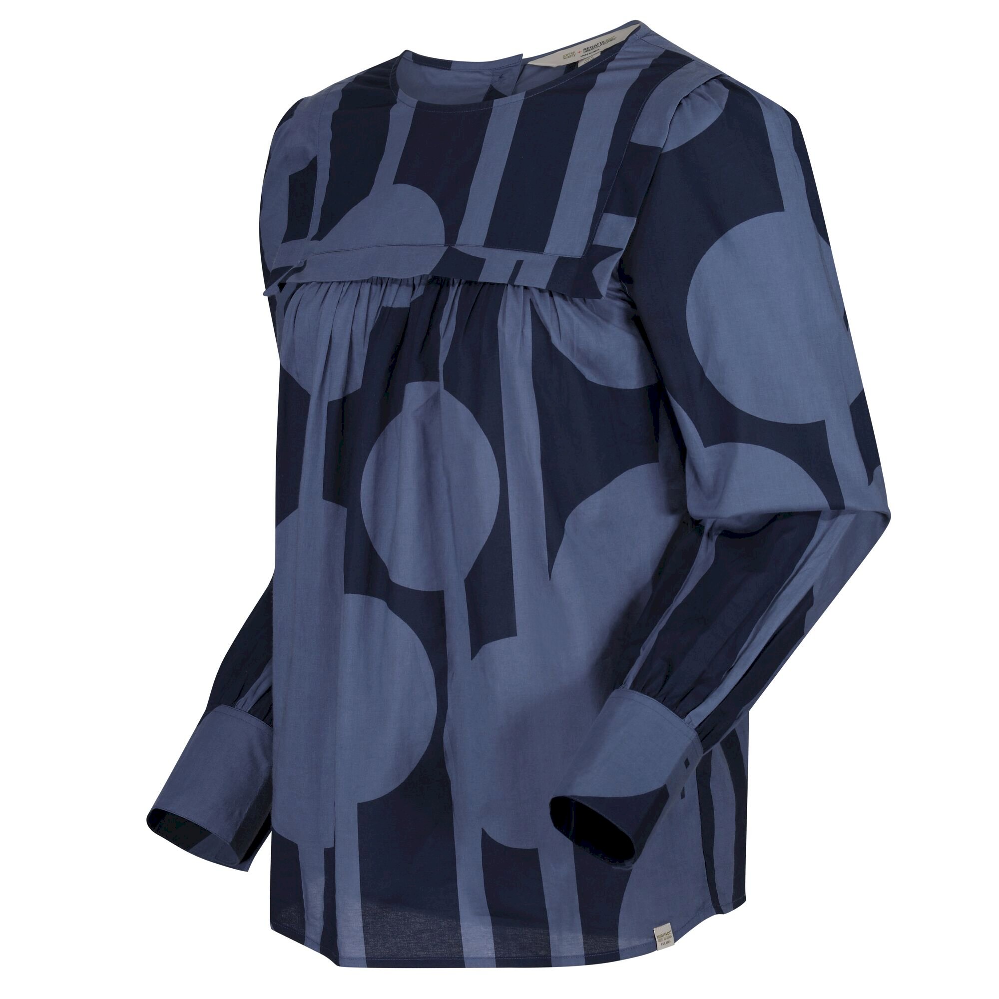 Orla Kiely Bib Collar Blouse | Reflected Trees Navy