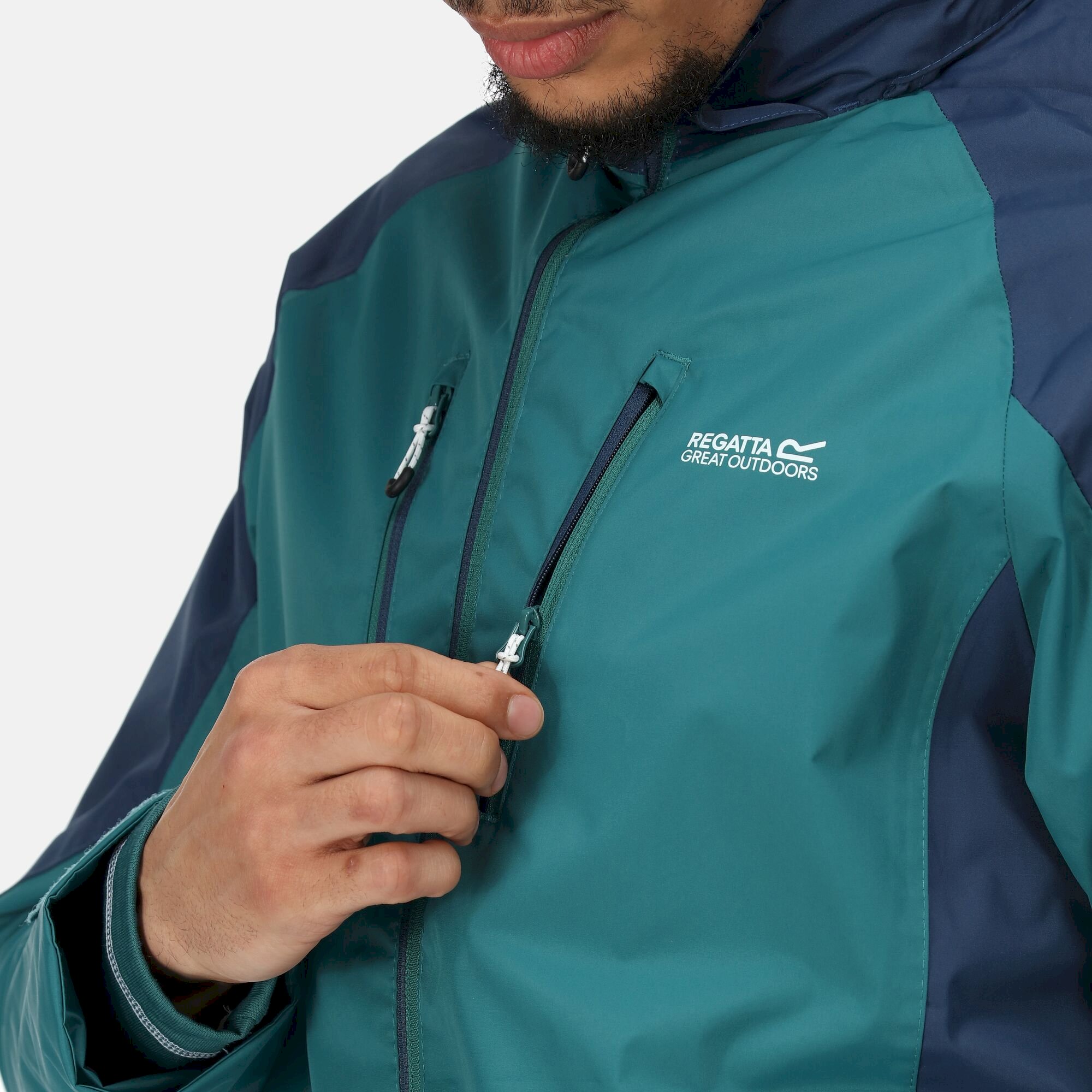 Men's Calderdale IV Waterproof Jacket | Pacific Green Admiral Blue