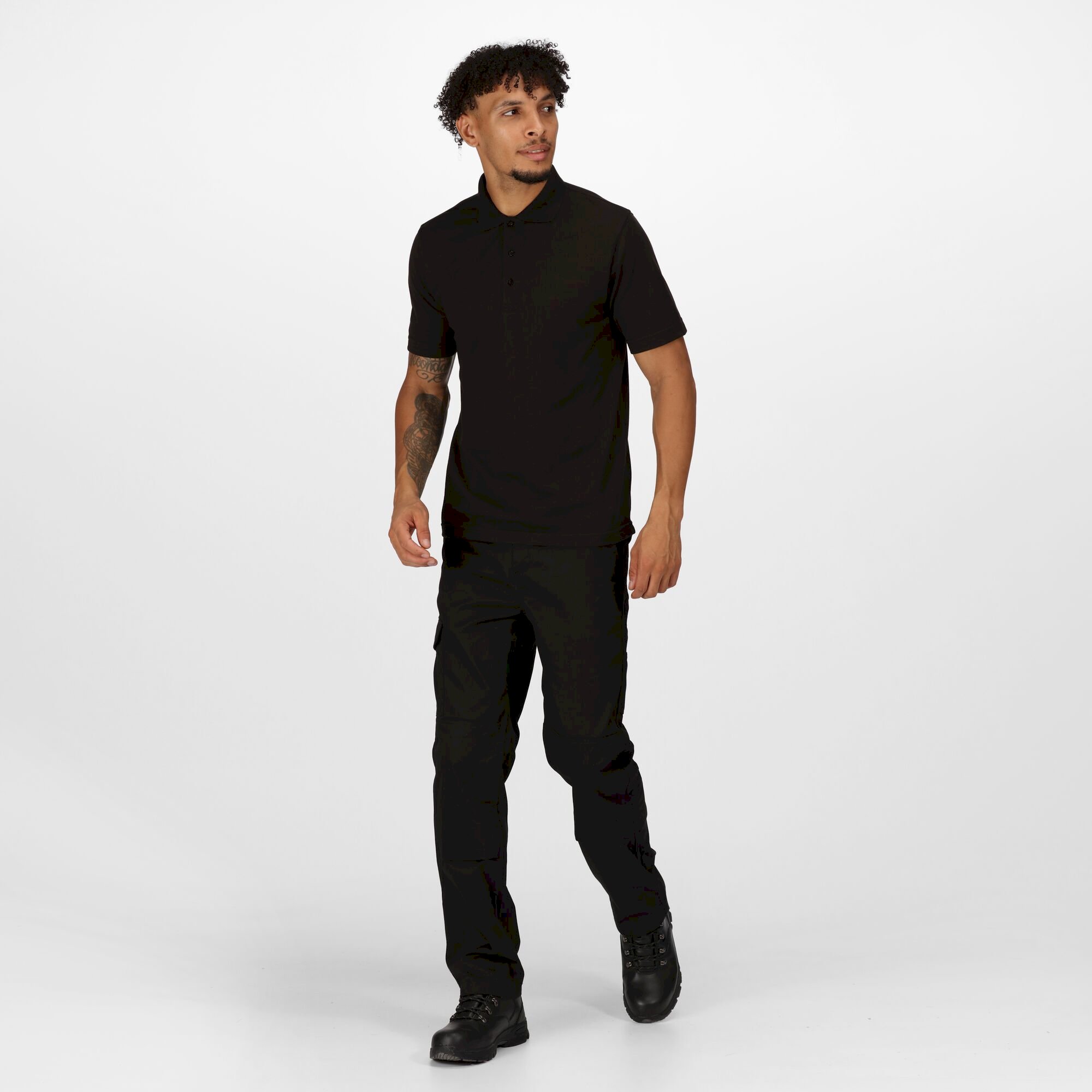 Men's 65/35 SS Polo Top | Black