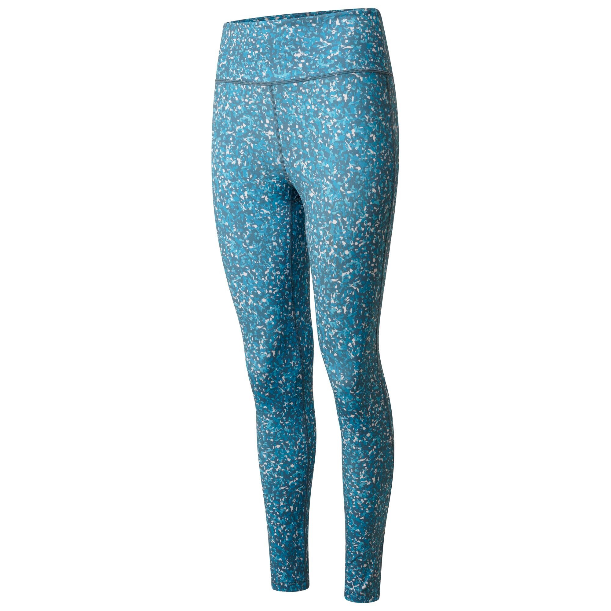 Dare 2b - Women's Influential Recycled Leggings | Capri Blue Fracture Print