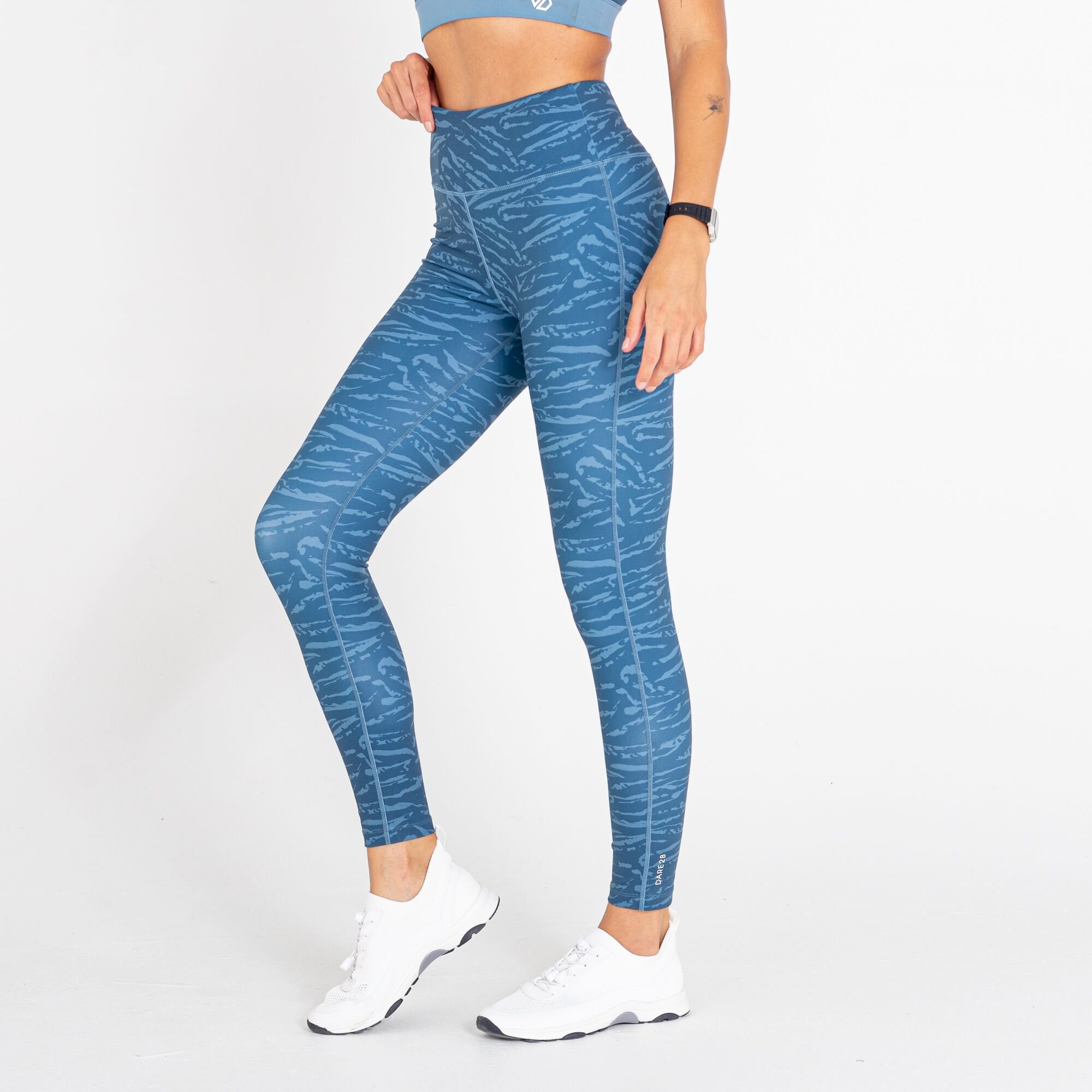 Women's Influential Recycled Leggings | Orion Grey Tiger Print