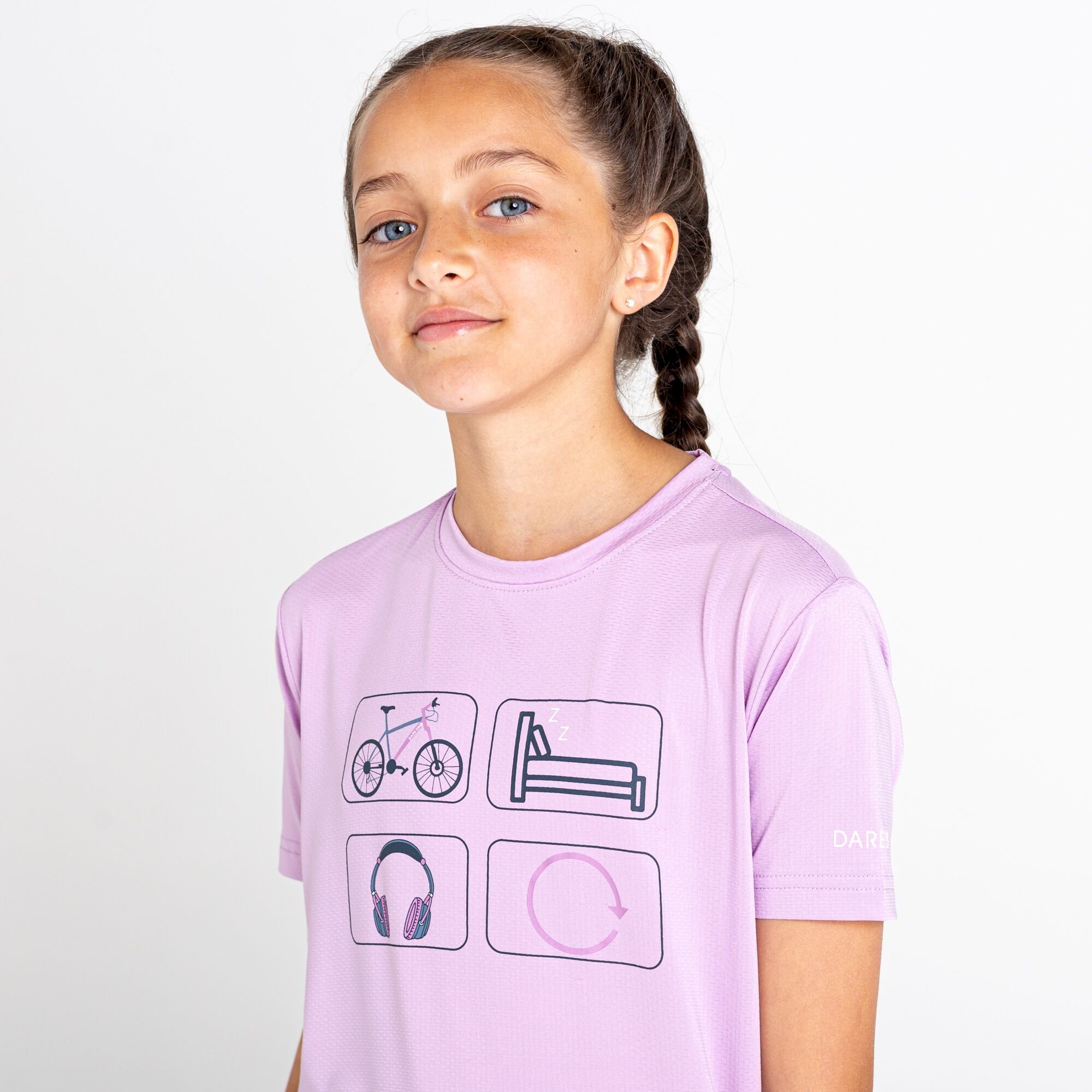 Dare 2b - Kids' Rightful Recycled Graphic Tee | Lupine Lavender