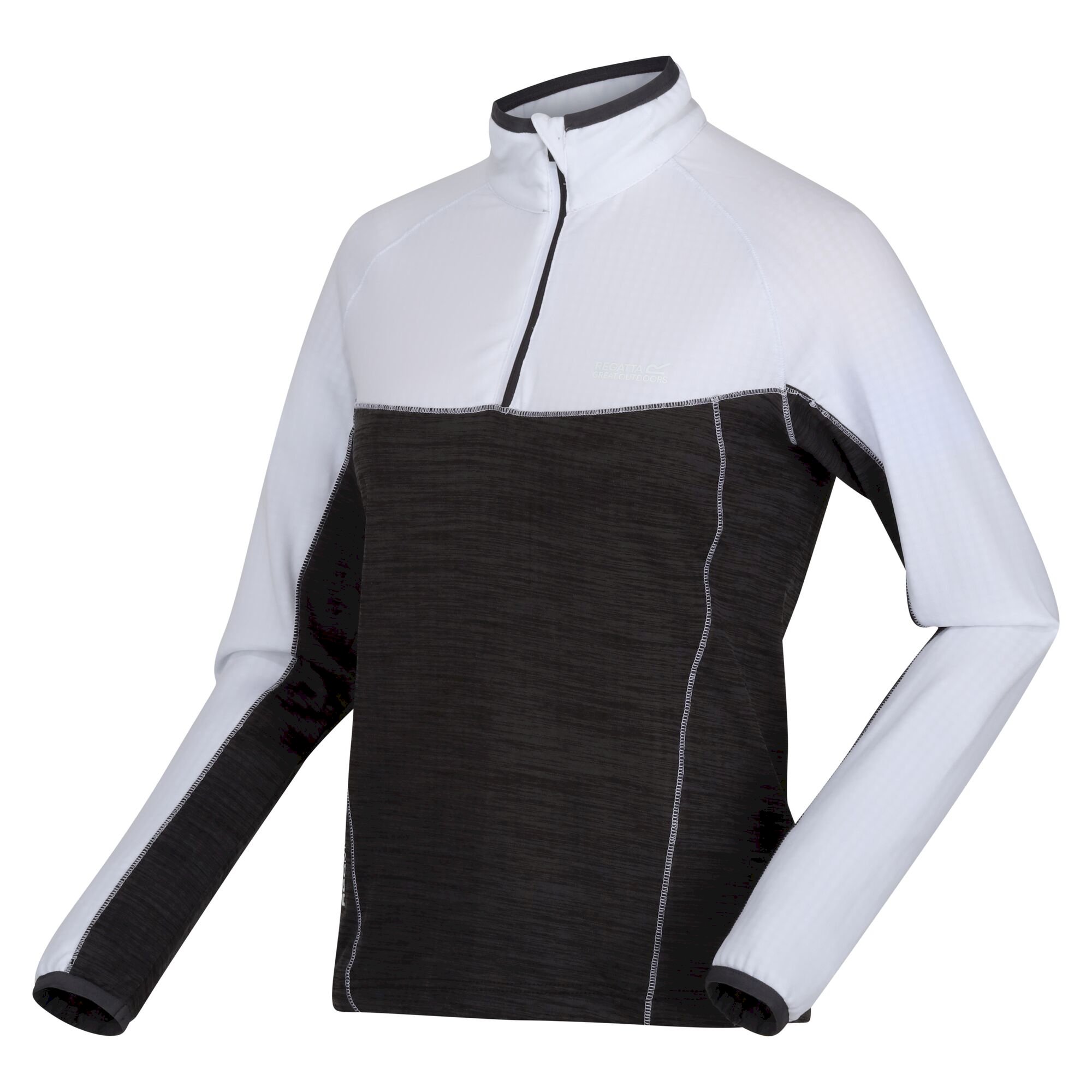 Women's Hepley Lightweight Half Zip Fleece | White Seal Grey Marl