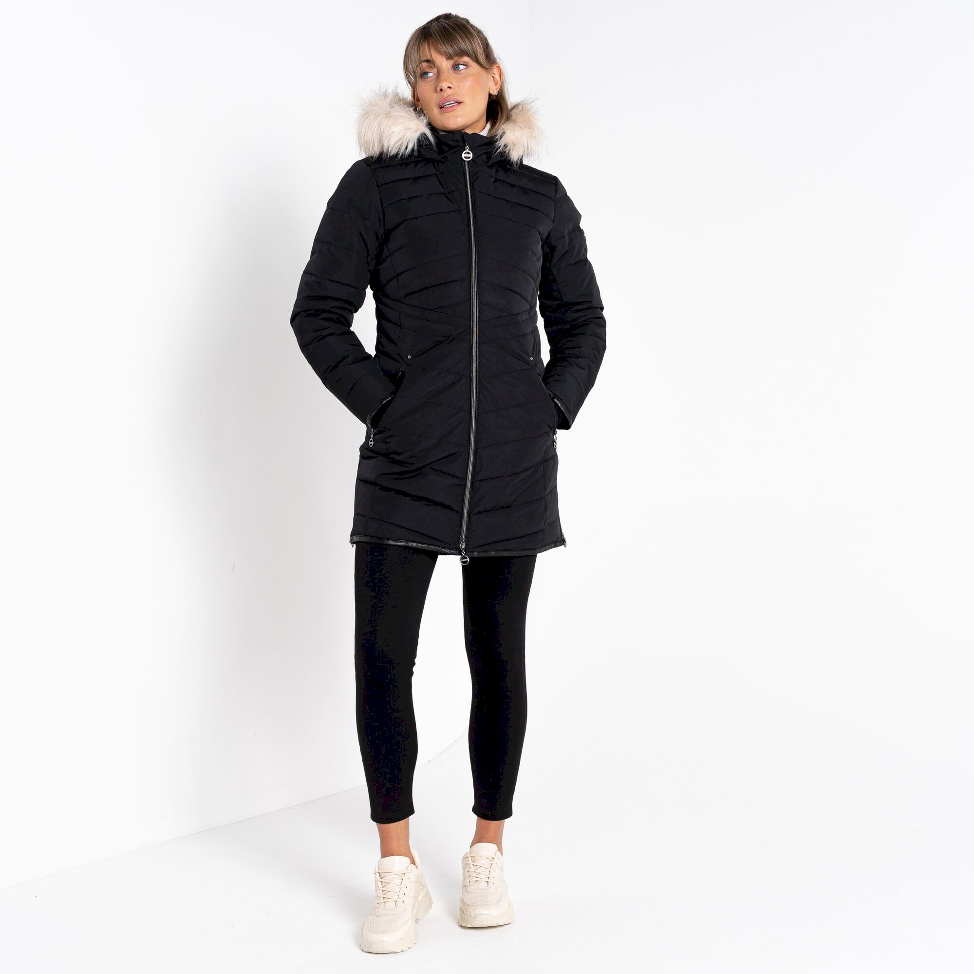 Dare 2b - Women's Striking III Longline Padded Jacket | Black