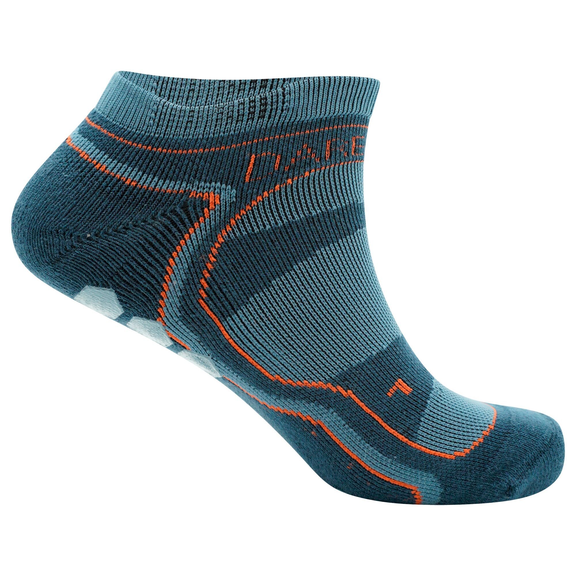 Dare 2b - Men's Hex Athleisure Sock | Orion Grey Burnt Salmon