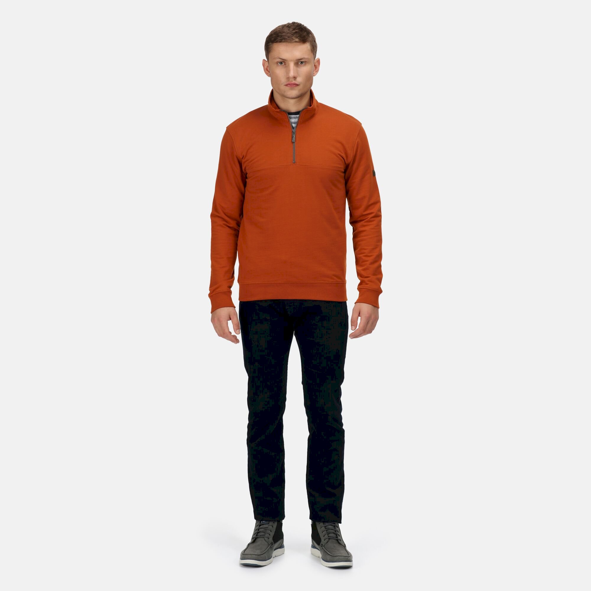 Men's Taron Half Zip Fleece | Gingerbread