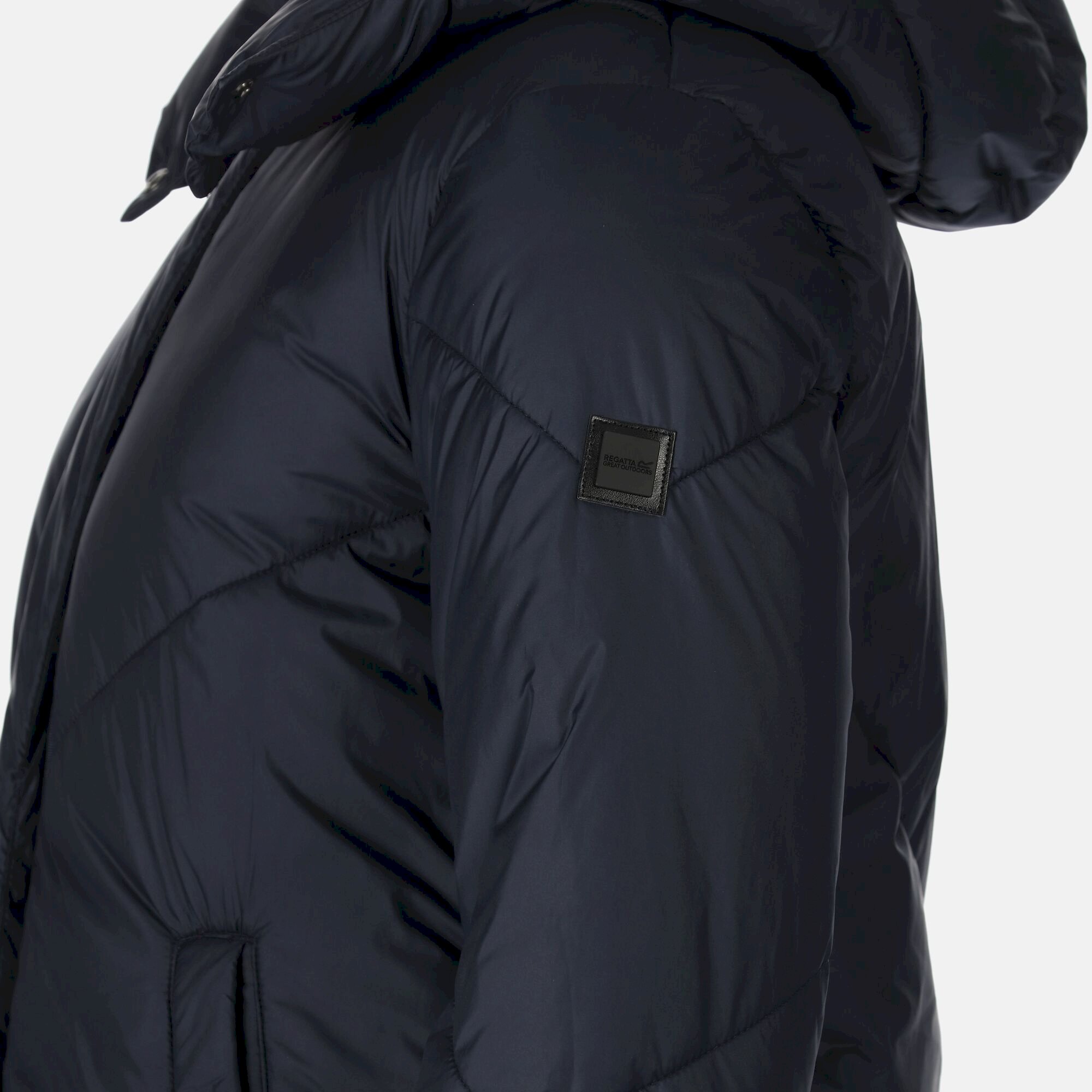 Women's Longley Longline Quilted Jacket | Navy