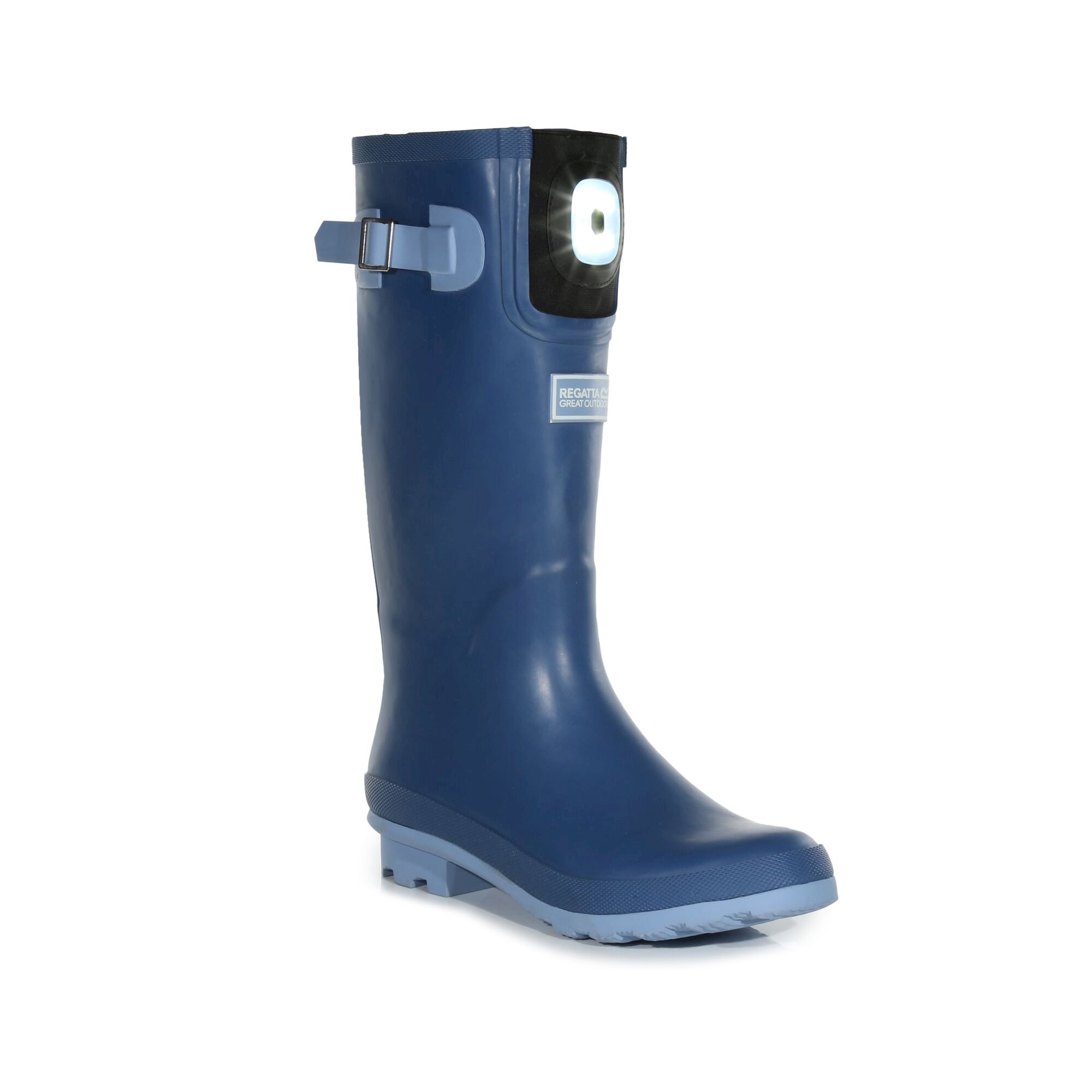 Women's Fairweather Shine Brite Light Wellies | Slate Blue