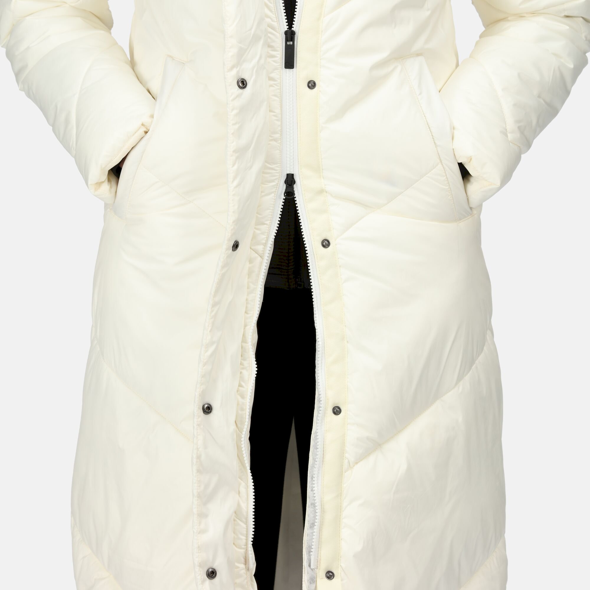 Giovanna Fletcher Collection - Longley Longline Quilted Jacket | Snow White