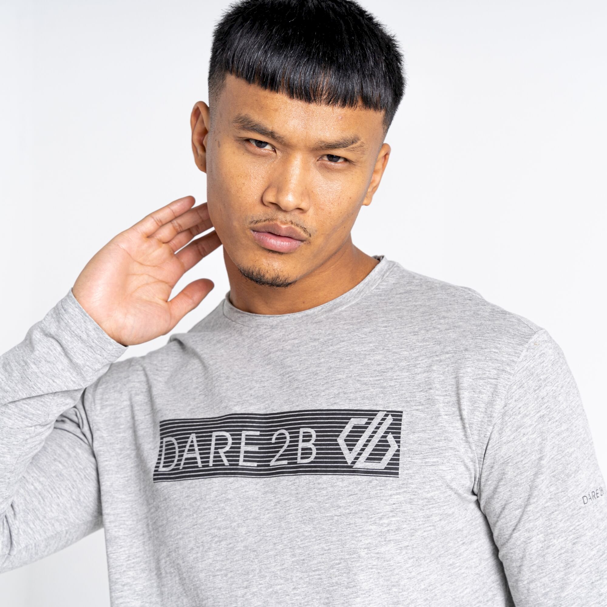 Dare 2b - Men's Upgrade II Long Sleeve T-Shirt | Ash Grey