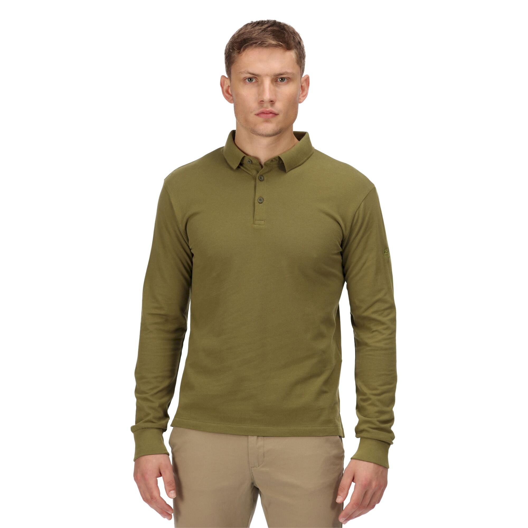 Men's Kaleb Long Sleeve Polo Shirt | Capulet