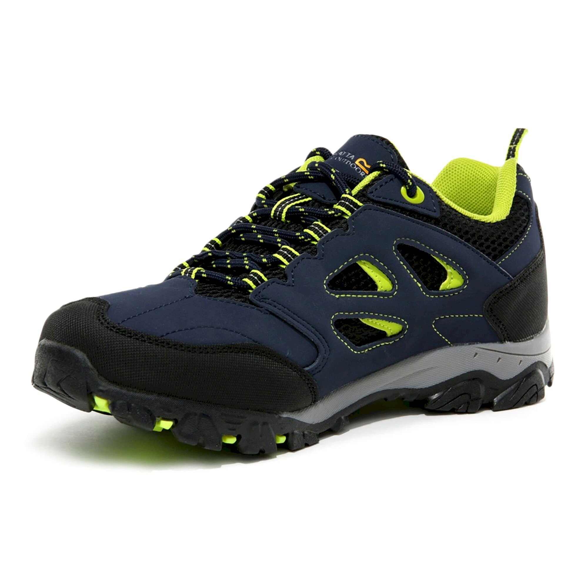Kids' Holcombe Waterproof Low Walking Shoes | Navy Blazer Lime Punch