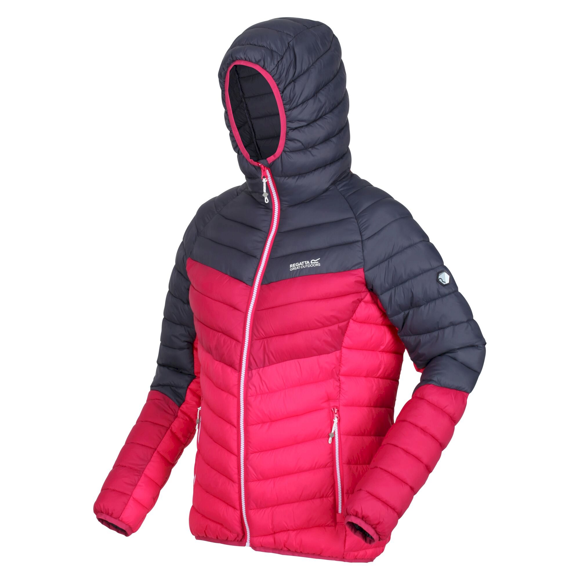 Women's Harrock Lightweight Puffer Jacket | Seal Grey Berry Pink Pink Potion