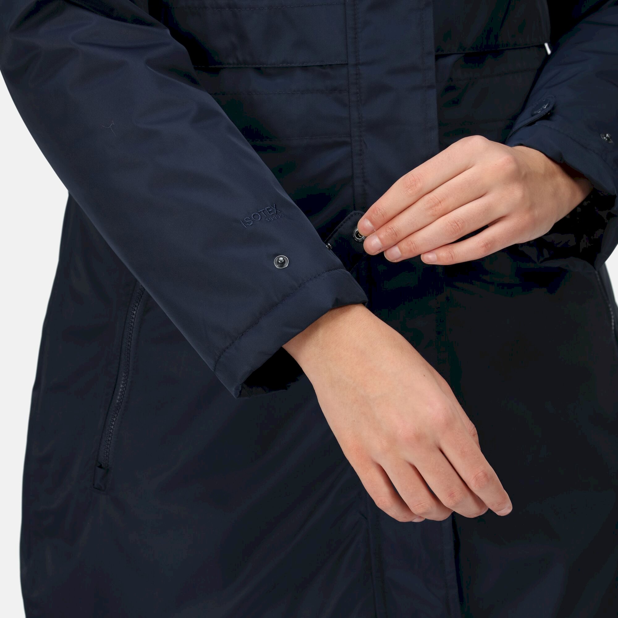 Women's Lyanna Fur Trim Parka Jacket | Navy