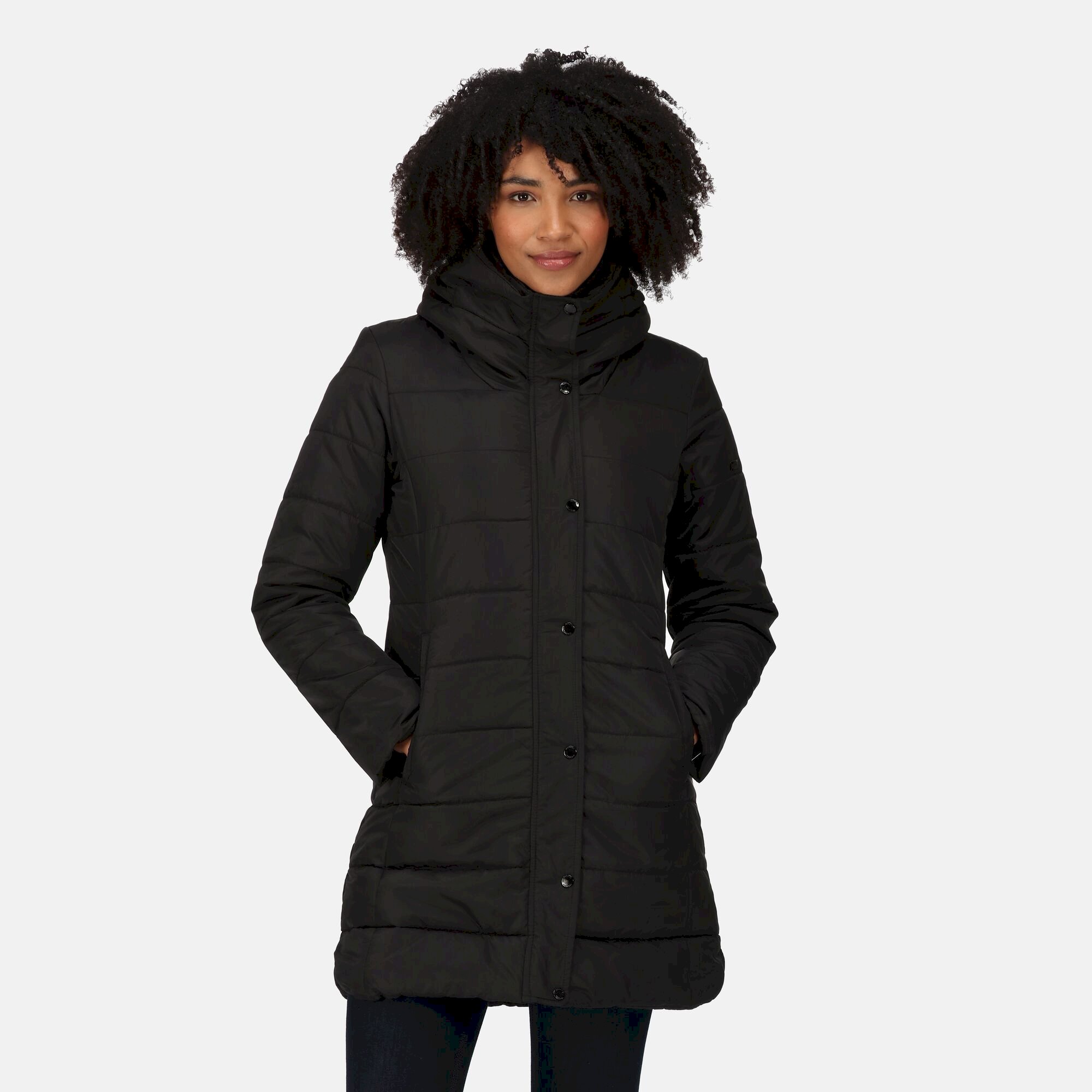 Women's Pamelina Hooded Parka Jacket | Black