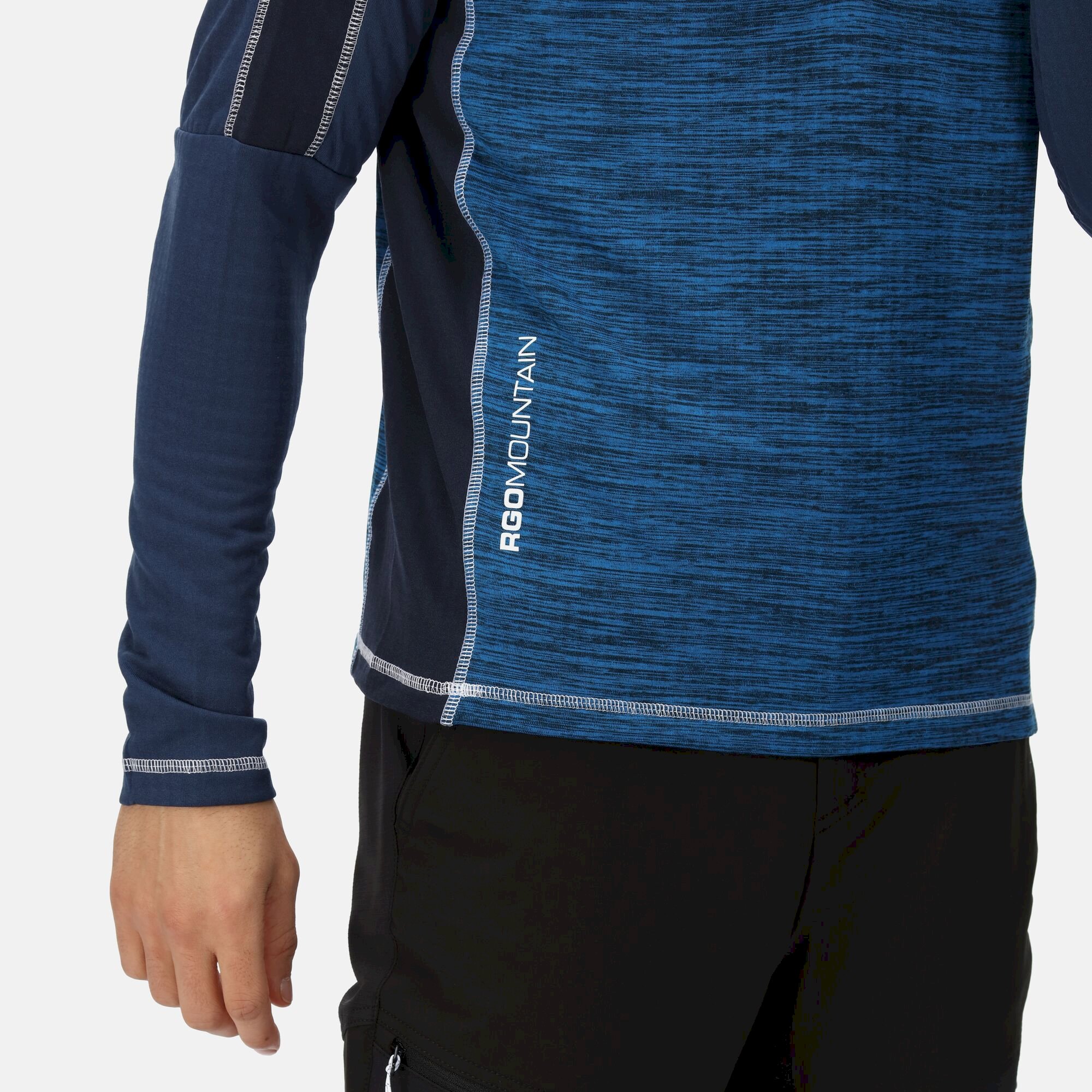 Men's Hepley Half Zip Lightweight Fleece | Skydiver Admiral Blue