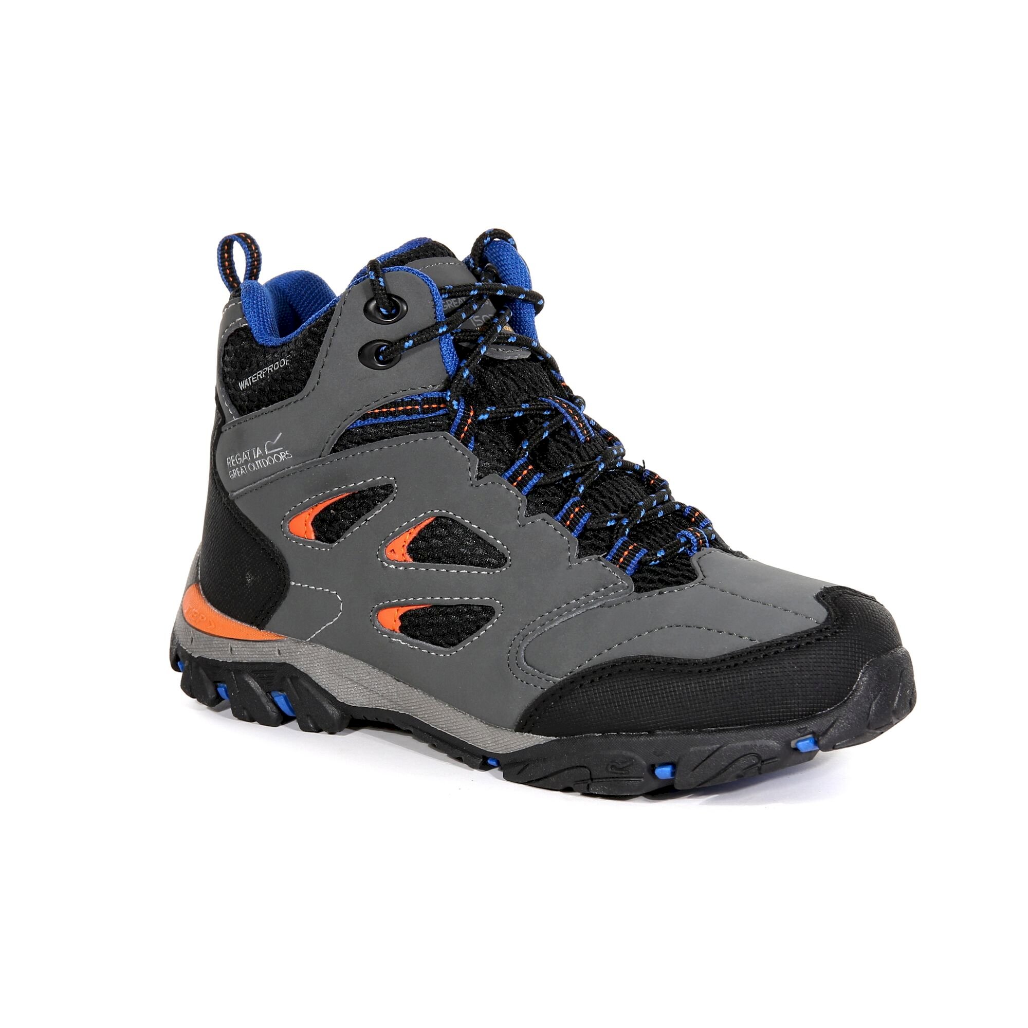 Kids' Holcombe Waterproof Mid Walking Boots | Briar Blaze Orange