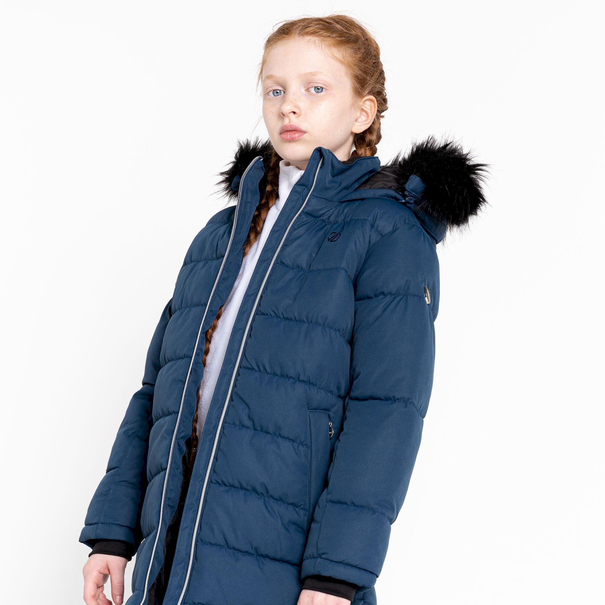 Dare 2b - Girls' Striking II Waterproof Jacket | Moonlight Navy