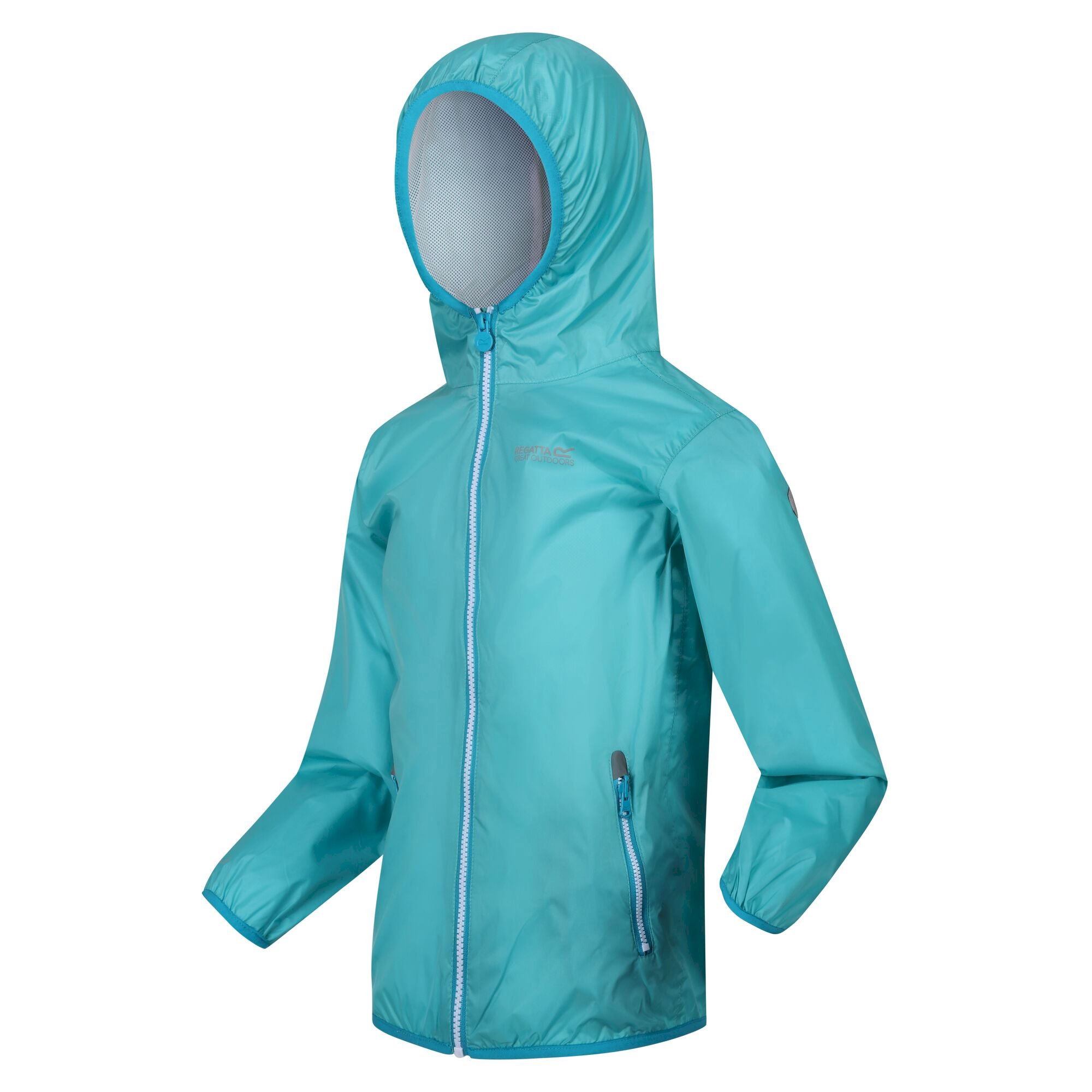 Kids' Lever II Waterproof Packaway Jacket | Turquoise