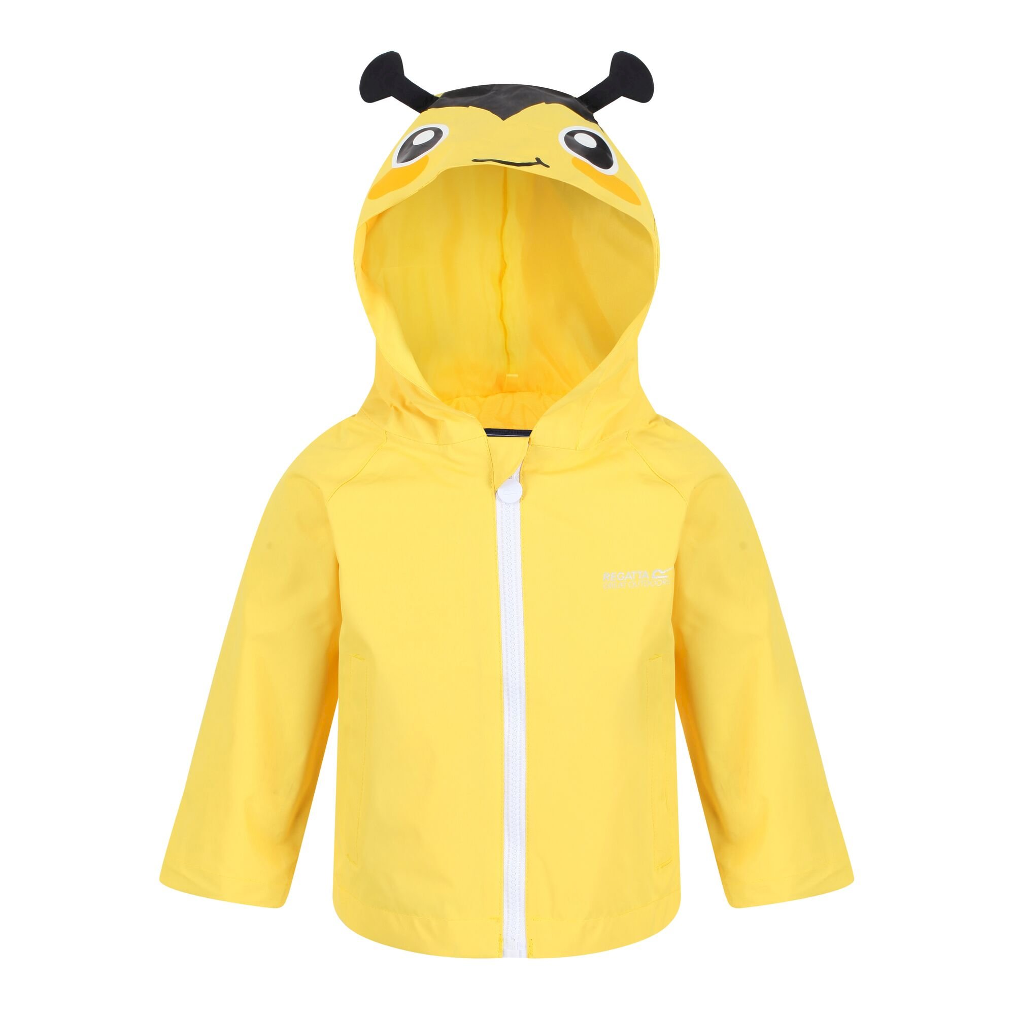 Kids' Animal Print Waterproof Jacket | Maize Yellow Bee