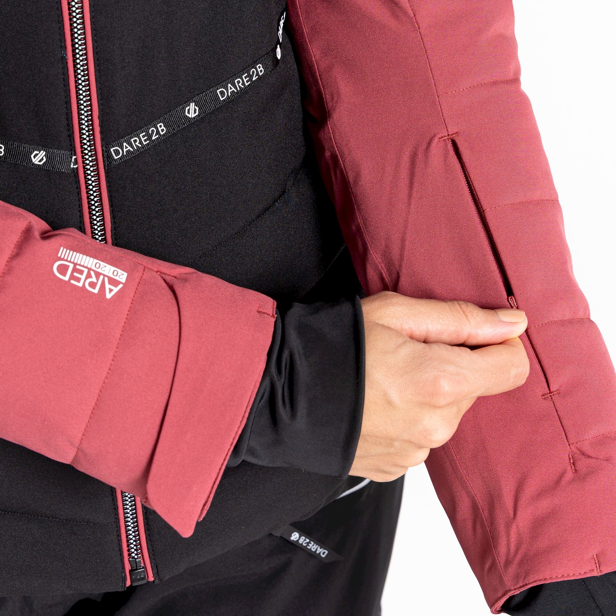 Dare 2b - Women's Conveyed Waterproof Ski Jacket | Earth Rose Black