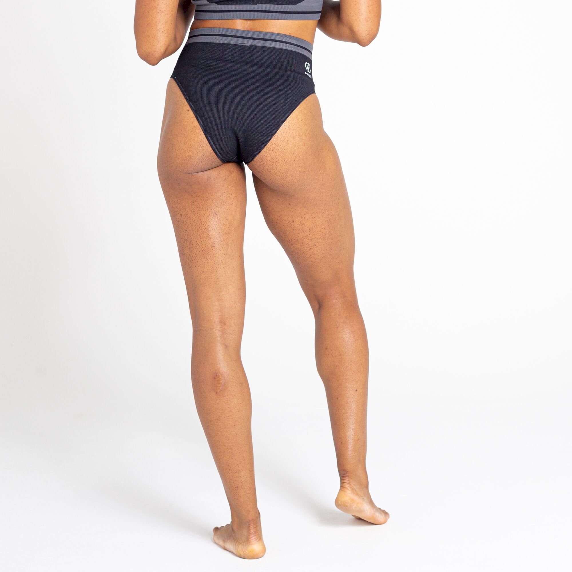 Dare 2b - Women's Don't Sweat It Recycled Bikini Bottoms | Black Charcoal Grey