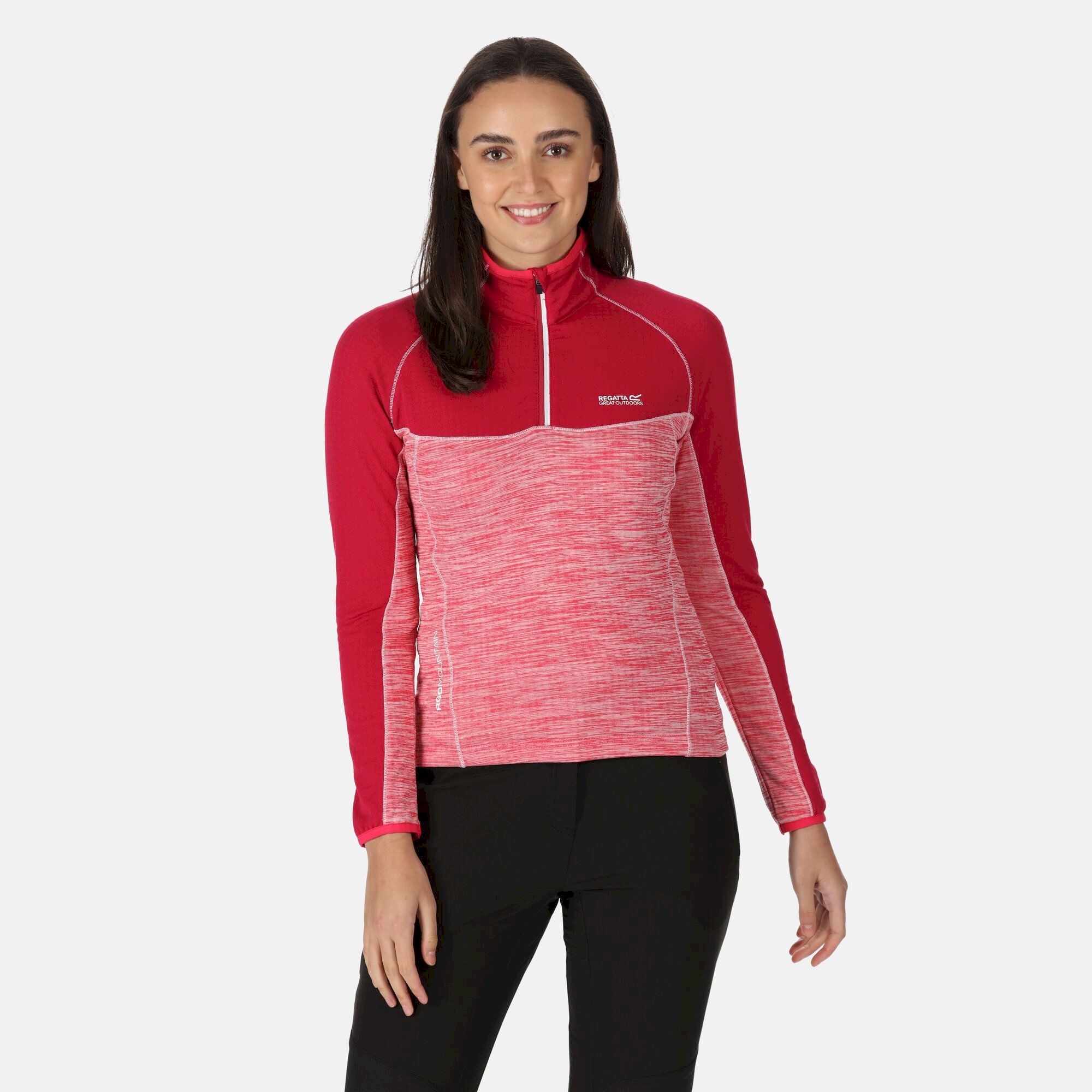 Women's Hepley Lightweight Half Zip Fleece | Berry Pink Pink Potion