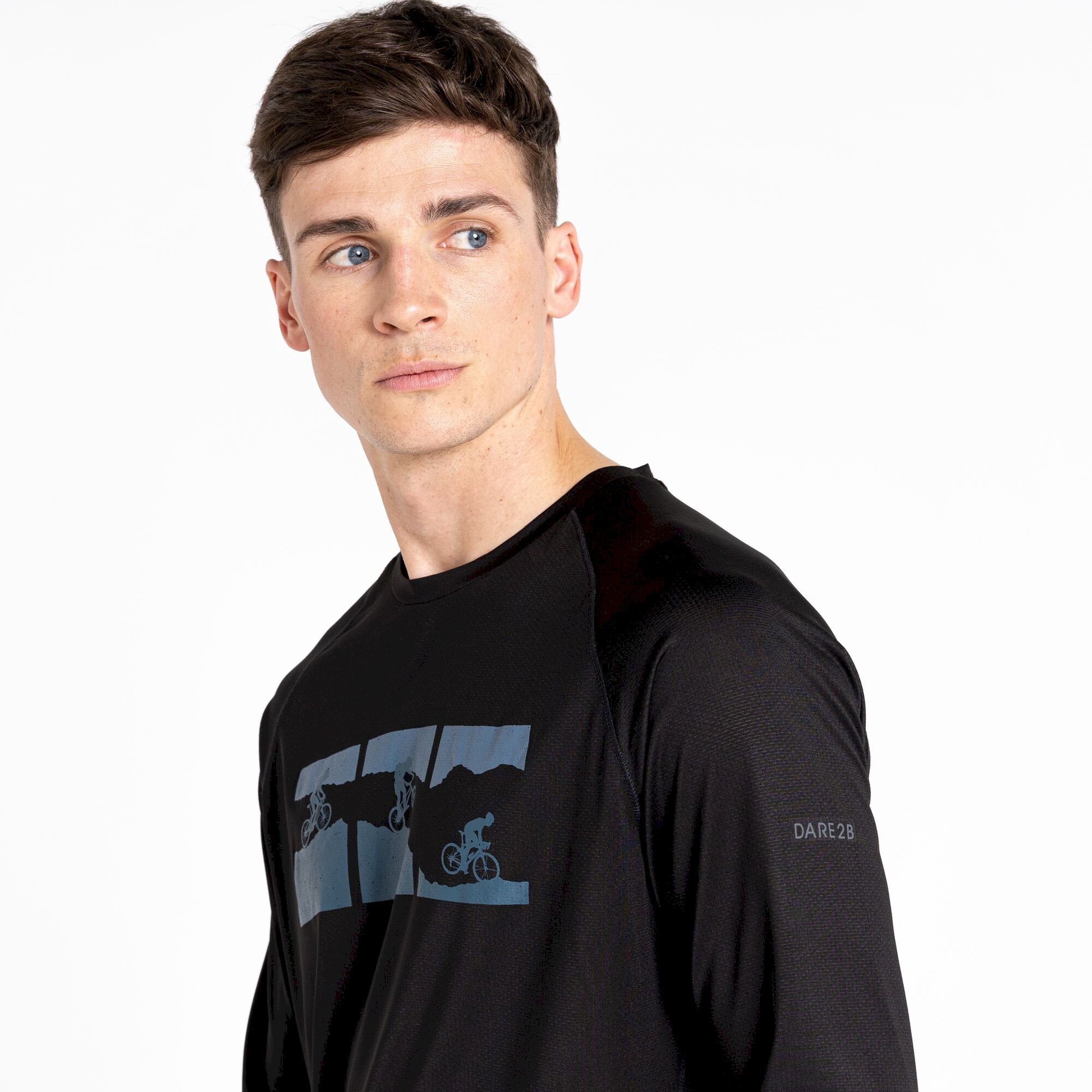 Dare 2b - Men's Righteous II Recycled Long Sleeved Tee | Black