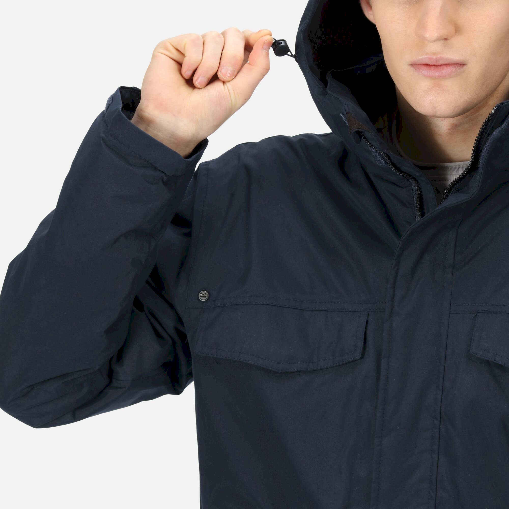 Men's Palben Waterproof Insulated Parka Jacket | Navy Black