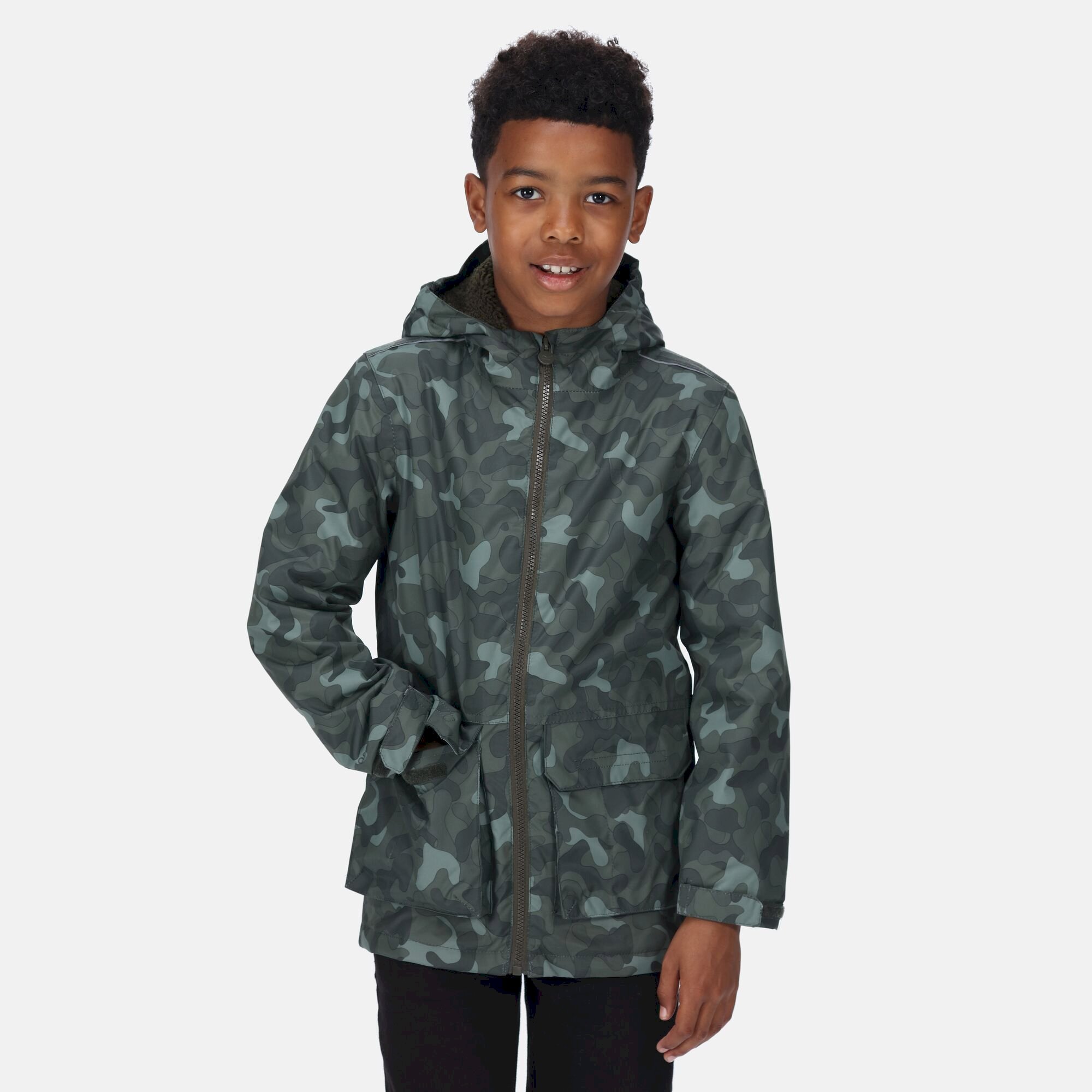 Kids' Salman Waterproof Insulated Jacket | Dark Khaki Multi Camo