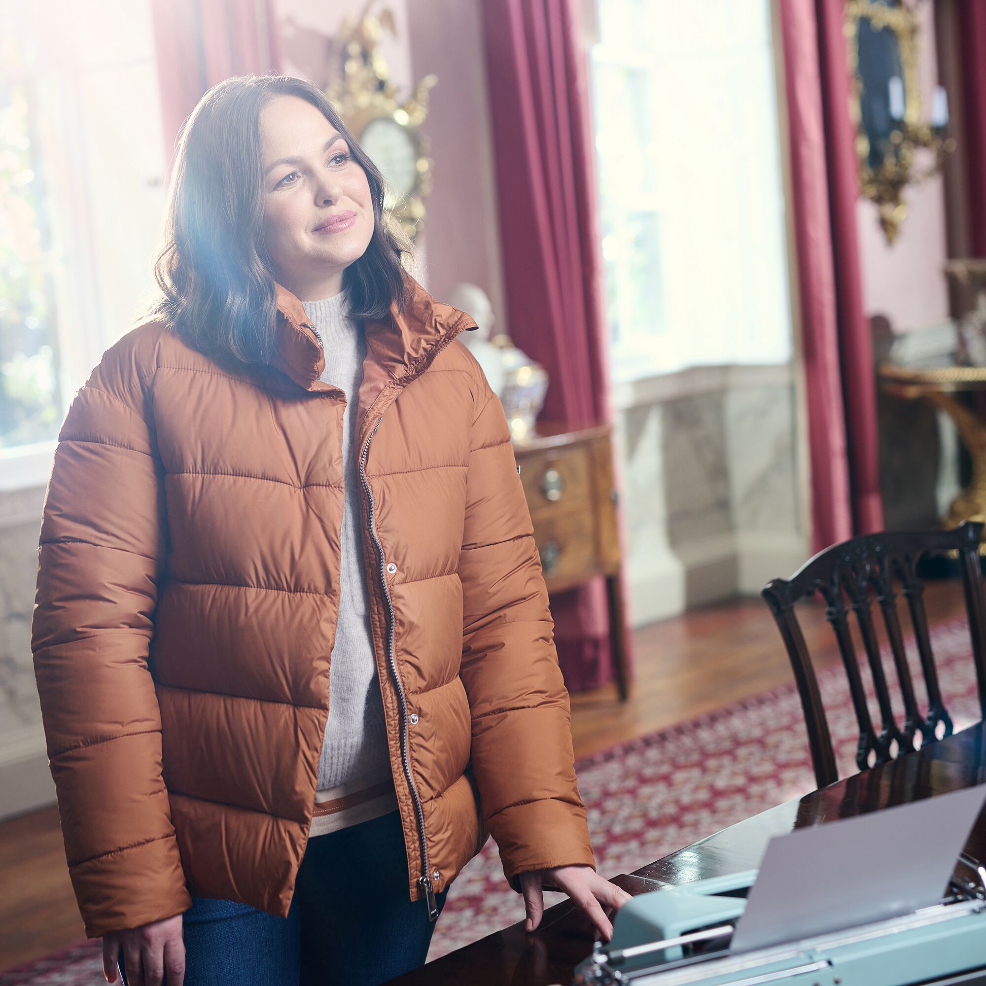 Giovanna Fletcher Collection - Raegan Puffer Jacket | Copper Almond