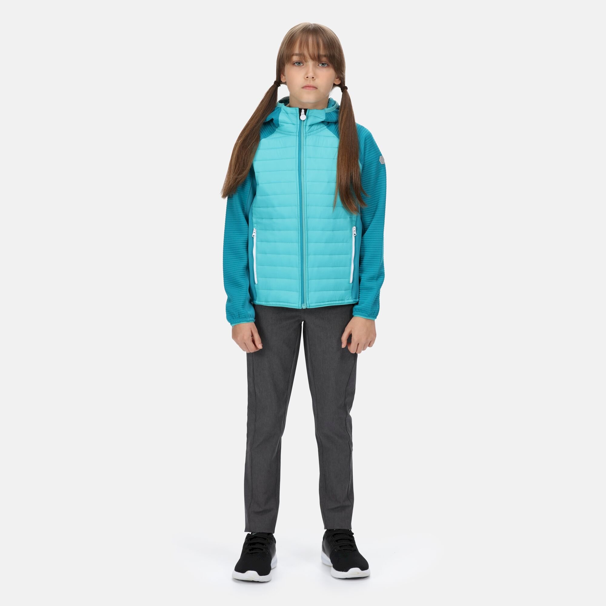 Kids' Kielder V Hybrid Insulated Jacket | Turquoise Enamel