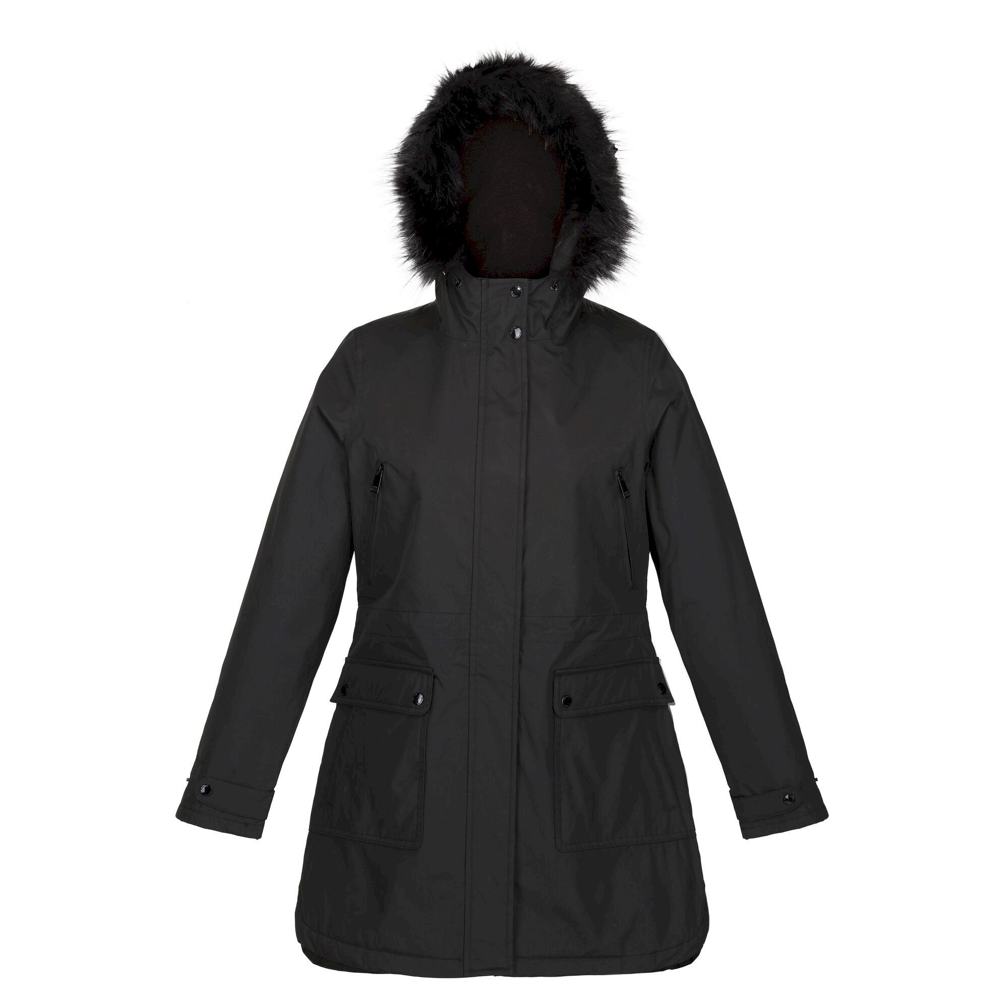 Women's Sabinka Fur Trim Parka Jacket | Black