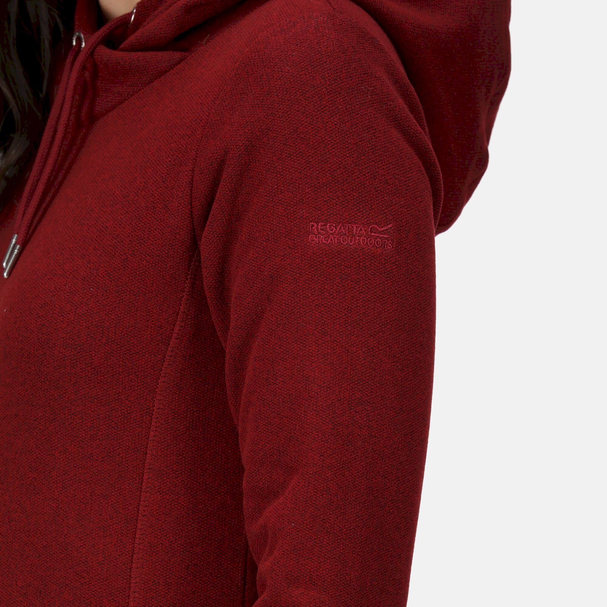 Women's Kizmit II Hooded Marl Fleece | Cabernet Two Tone