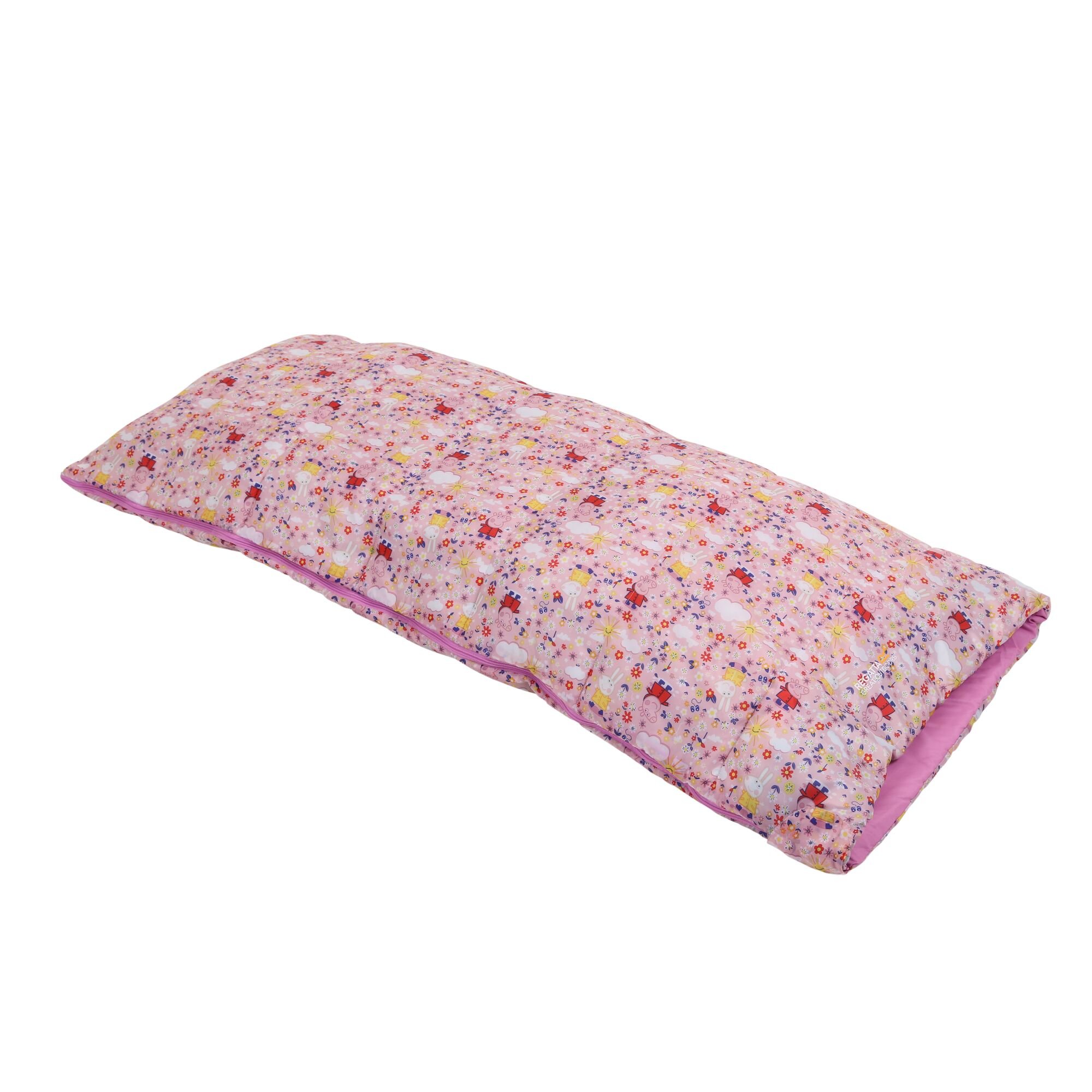 Peppa Pig Roary Sleeping Bag | Pink Mist Floral & Clouds