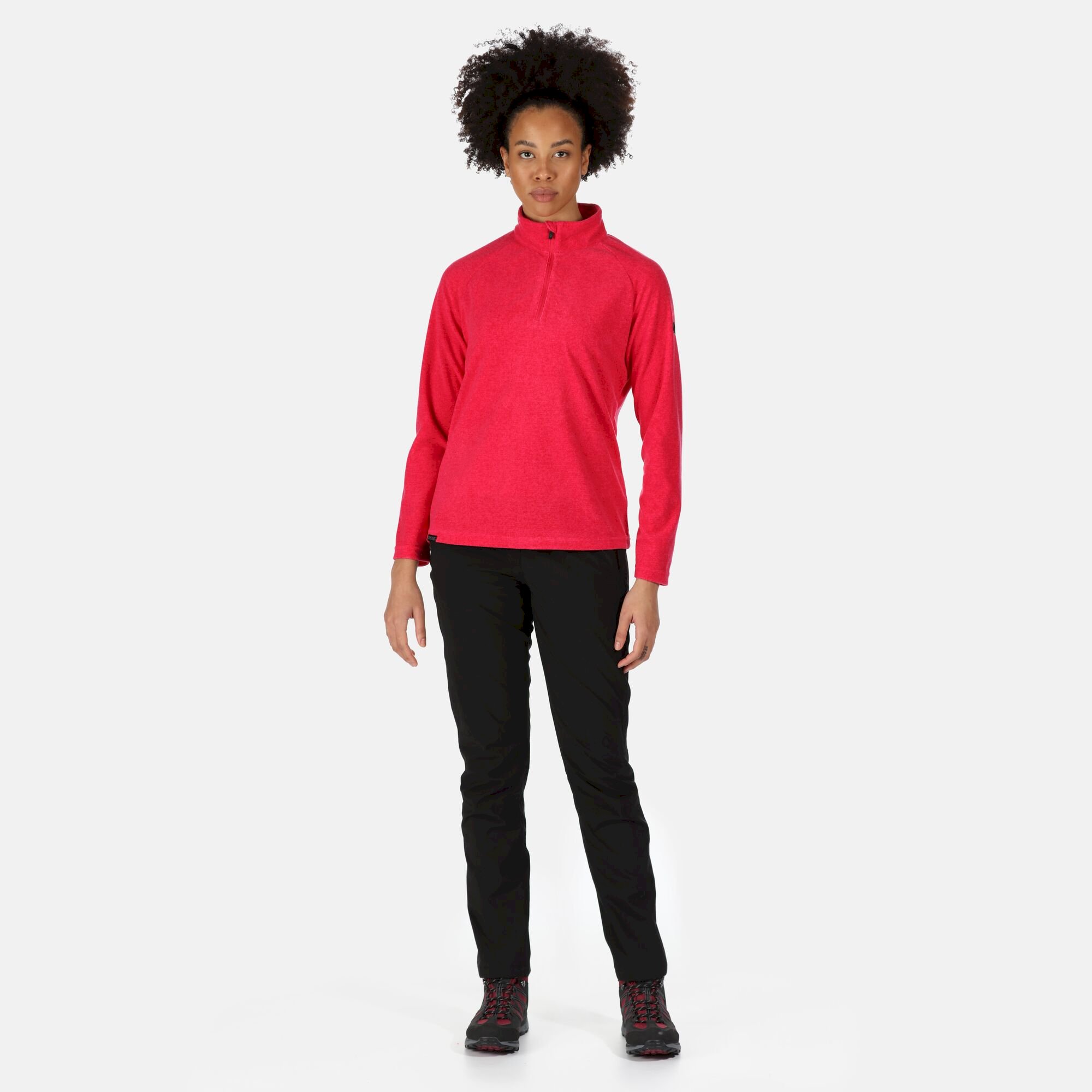 Women's Pimlo Half Zip Velour Fleece | Pink Potion