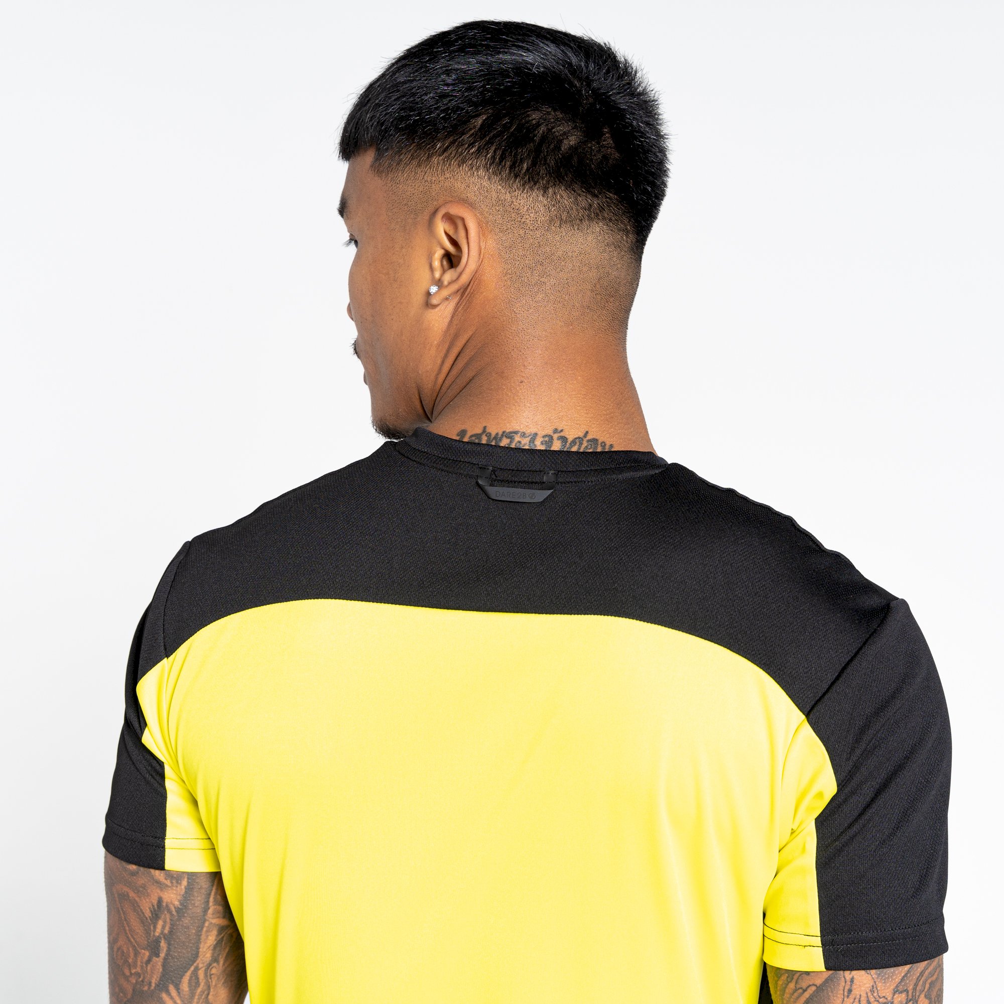 Dare 2b - Men's Aces III Recycled Zip Up Jersey | Neon Spring Black