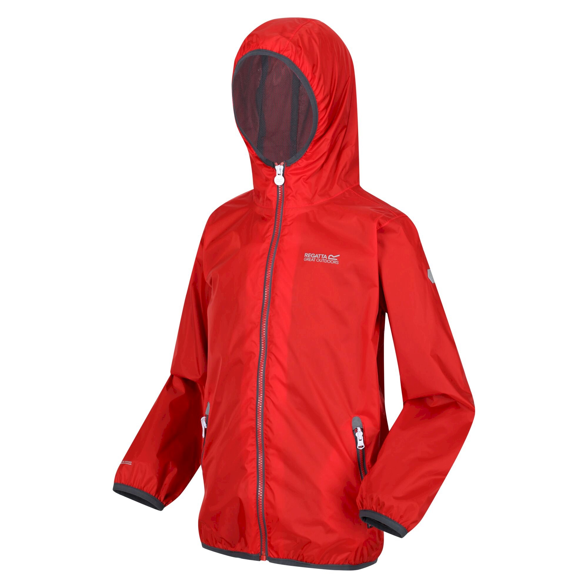 Kids' Lever II Waterproof Packaway Jacket | Fiery Red