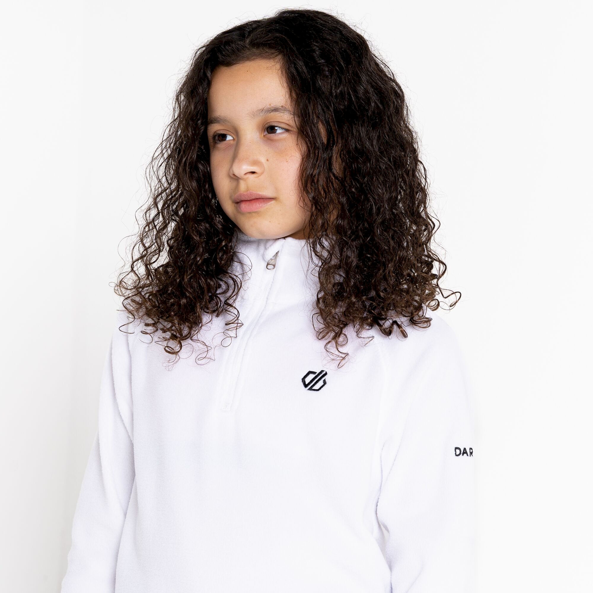Dare 2b - Kids' Freehand Half Zip Lightweight Fleece | White