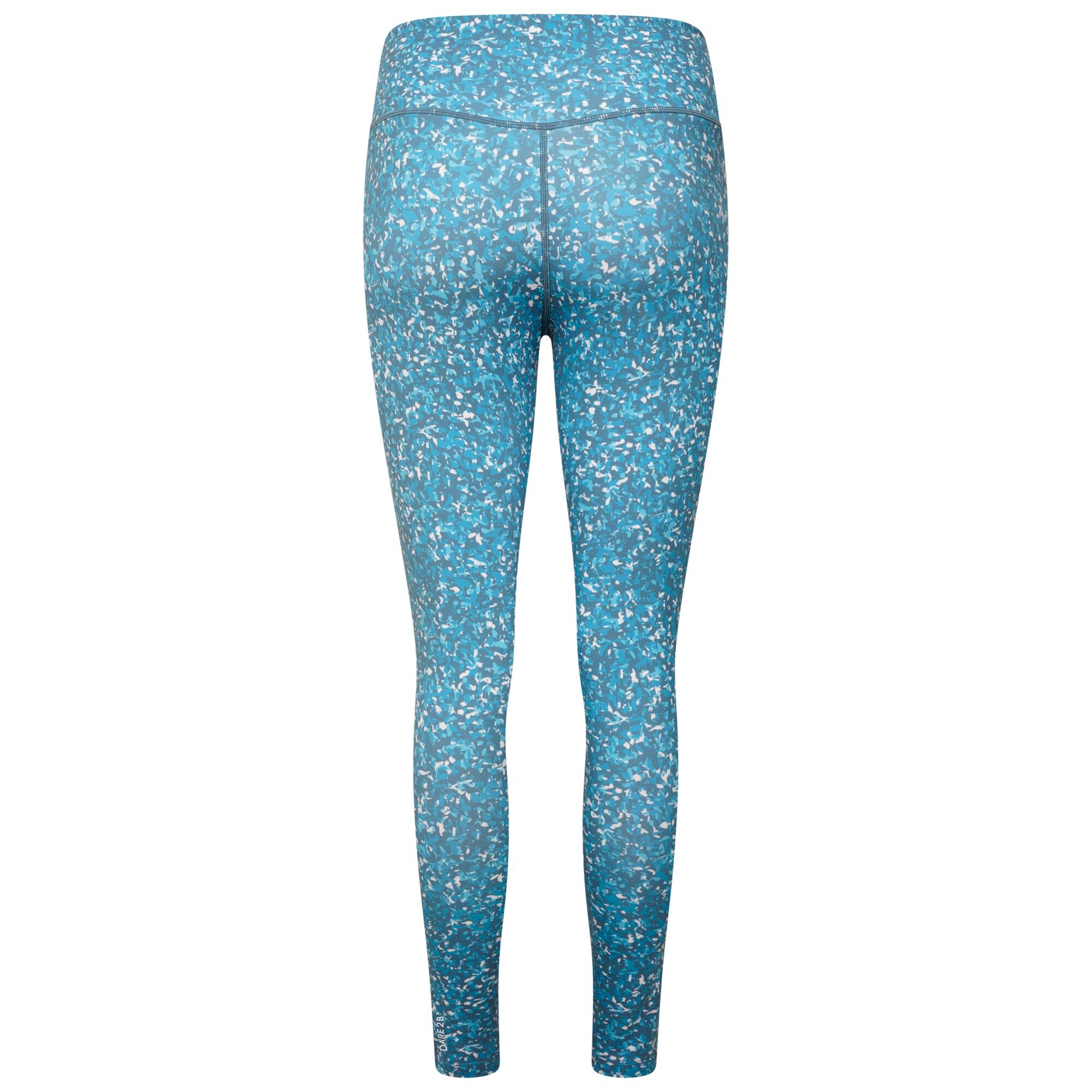 Dare 2b - Women's Influential Recycled Leggings | Capri Blue Fracture Print